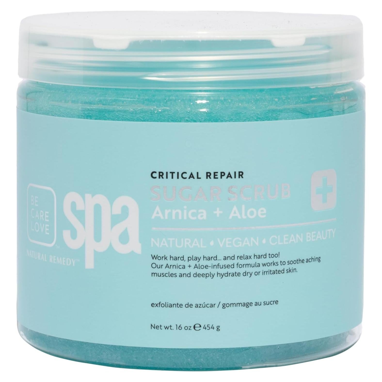 Exfoliante Orgánico de Azúcar BCL Spa 453.6g con Arnica y Aloe Vera