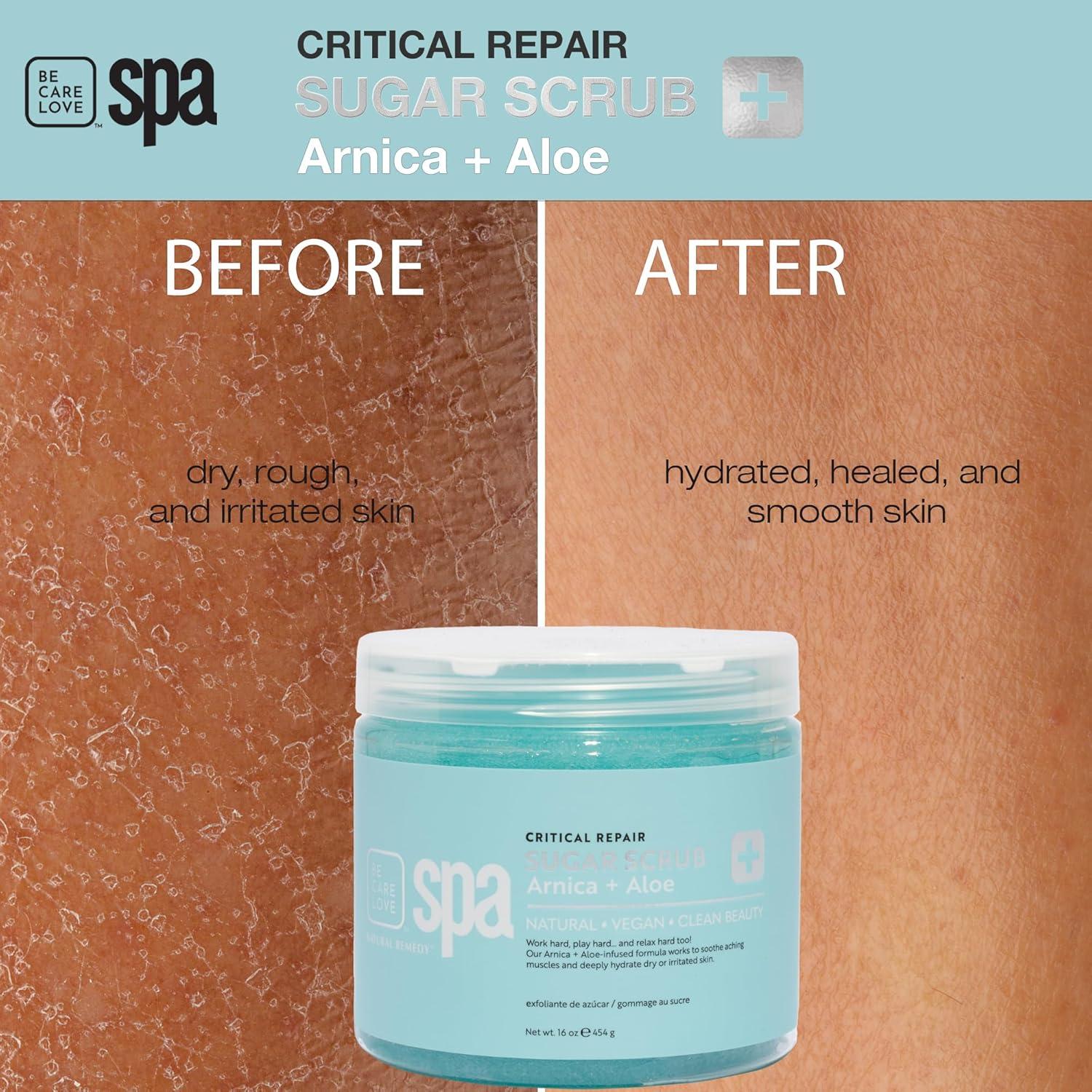 Exfoliante Orgánico de Azúcar BCL Spa 453.6g con Arnica y Aloe Vera