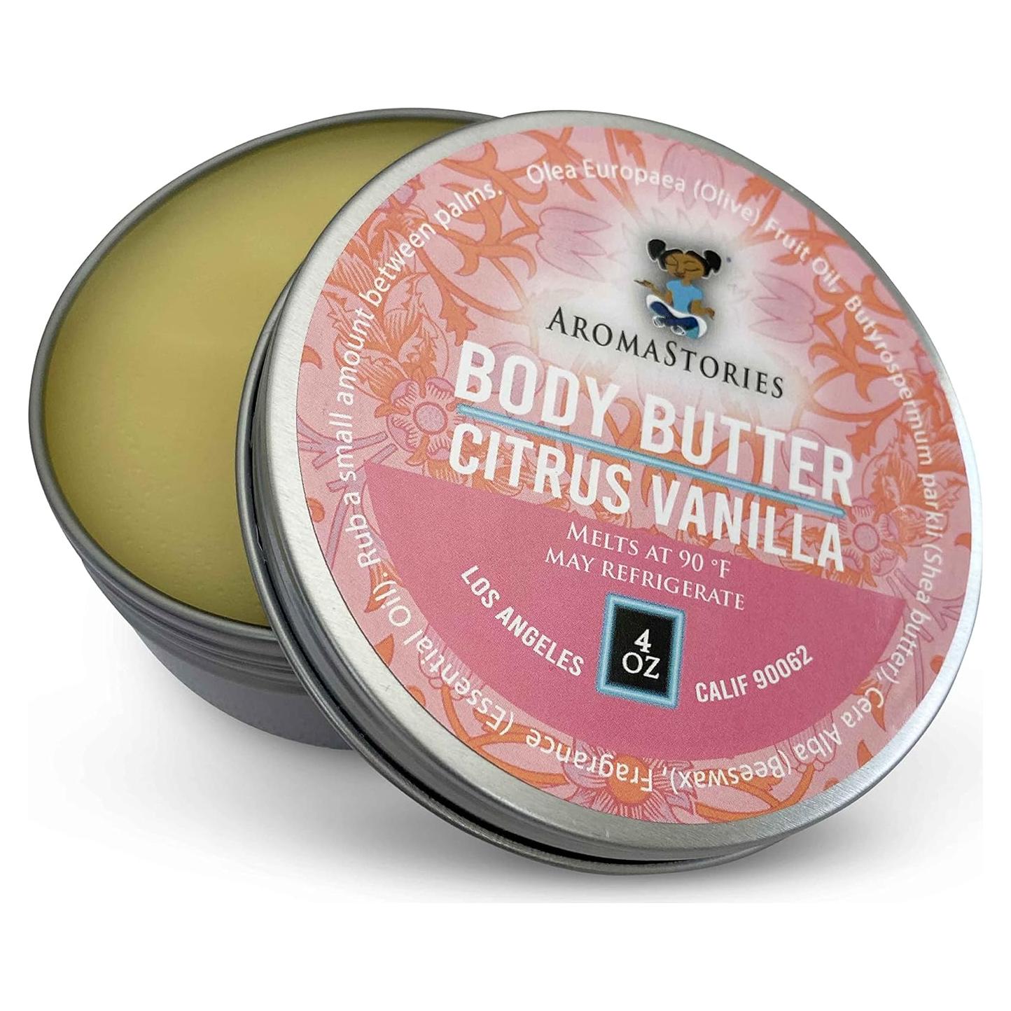 Manteca Corporal Aromastories Vainilla Cítrica 113 g Hidratante