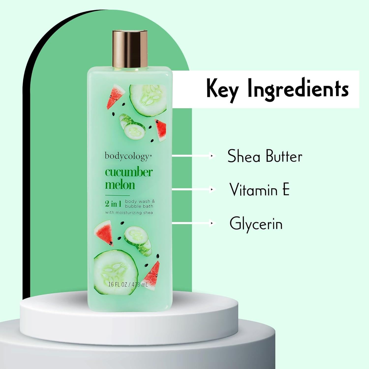 Jabón Corporal Bodycology Pepino y Melón 454 g