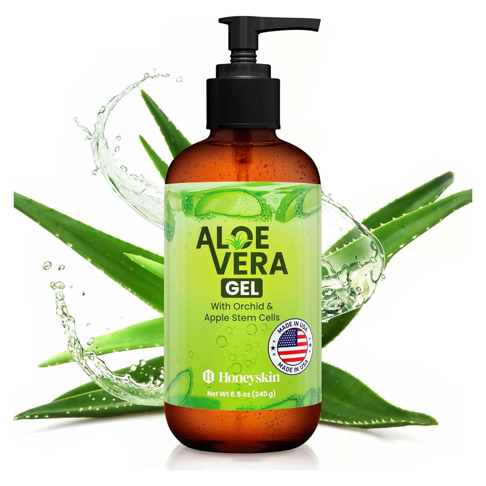 Gel Calmante de Aloe Vera Honeyskin 236.6 ml - Alivio Solar