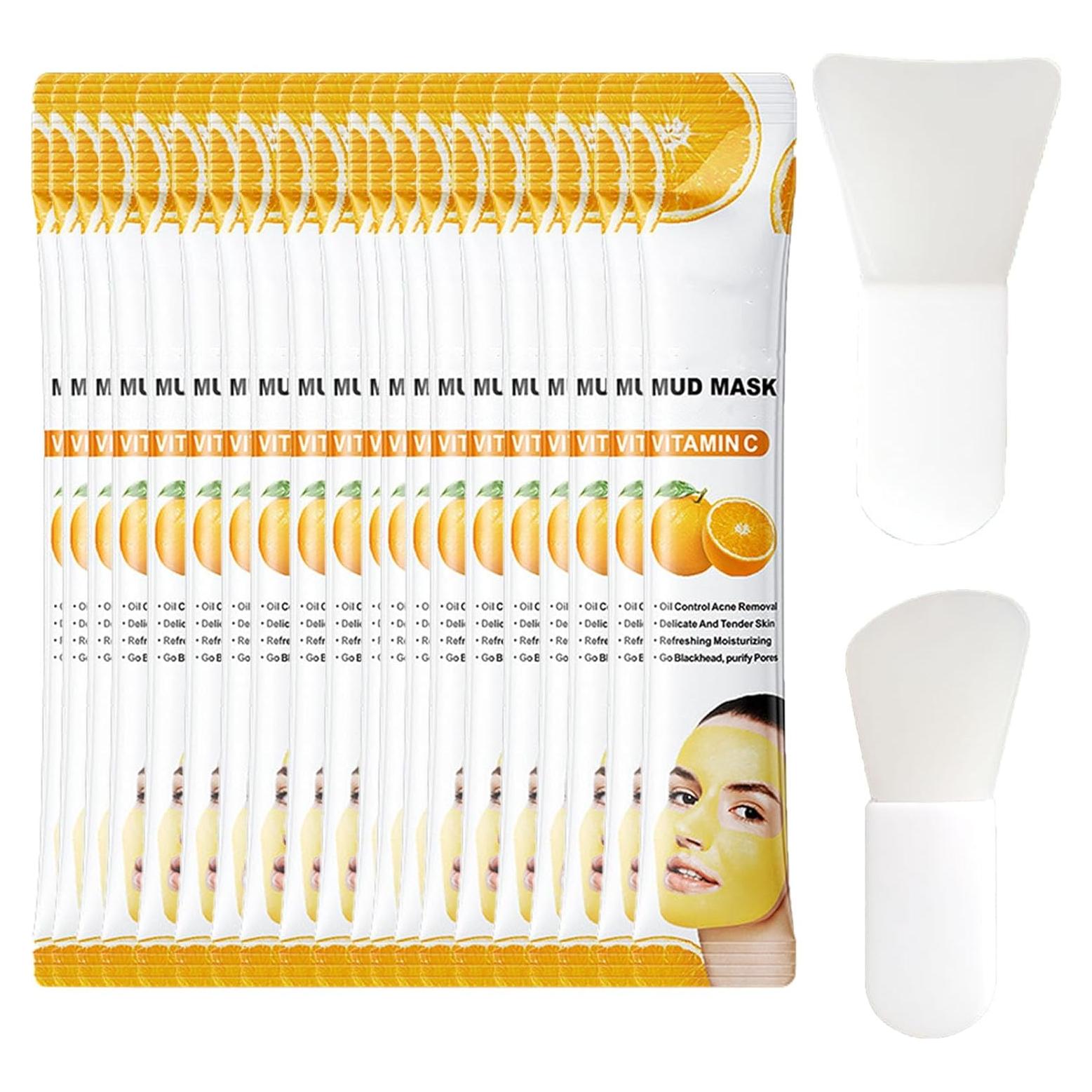 Set de 30 Mascarillas de Barro Etuanxi Hidratantes Vitamina C