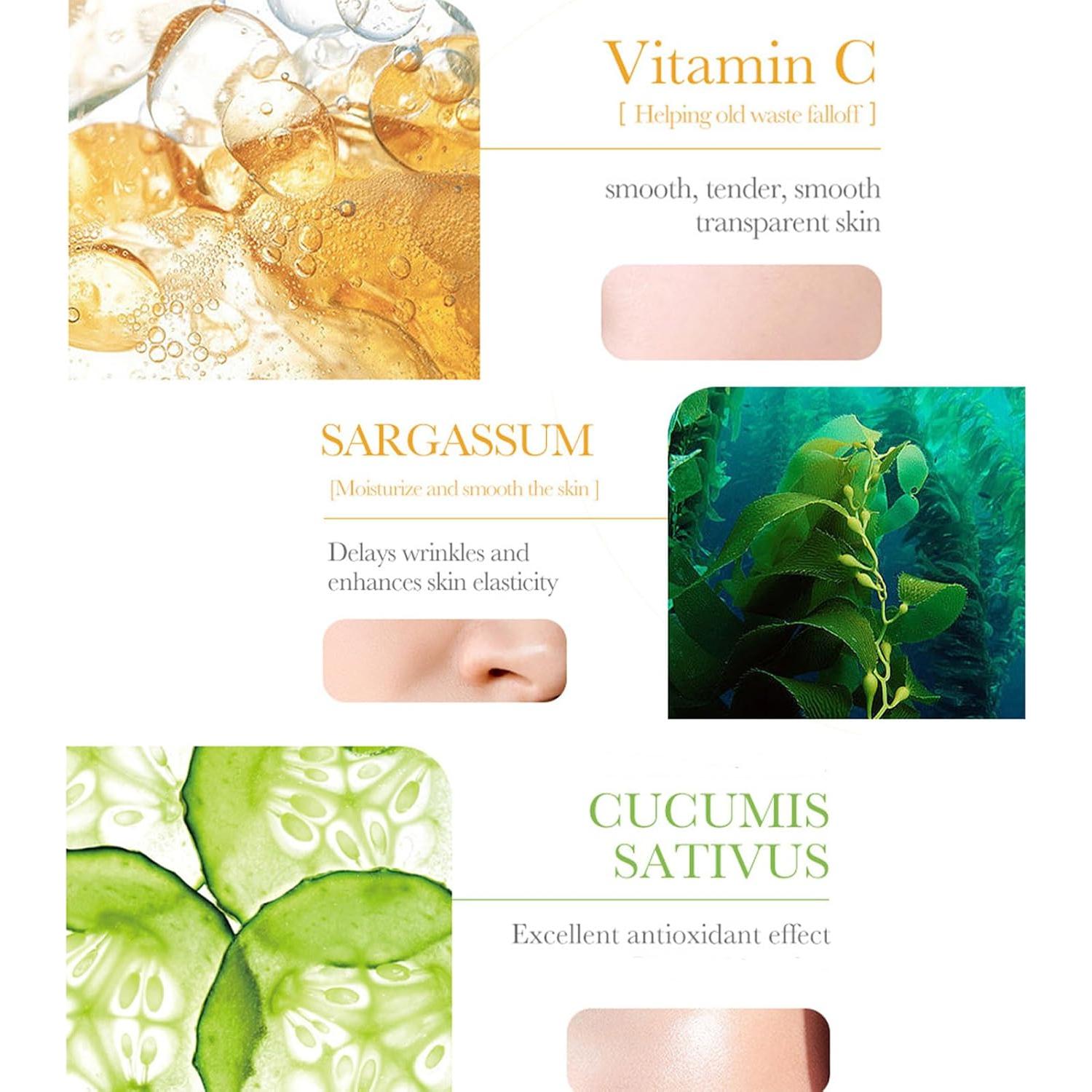 Set de 30 Mascarillas de Barro Etuanxi Hidratantes Vitamina C