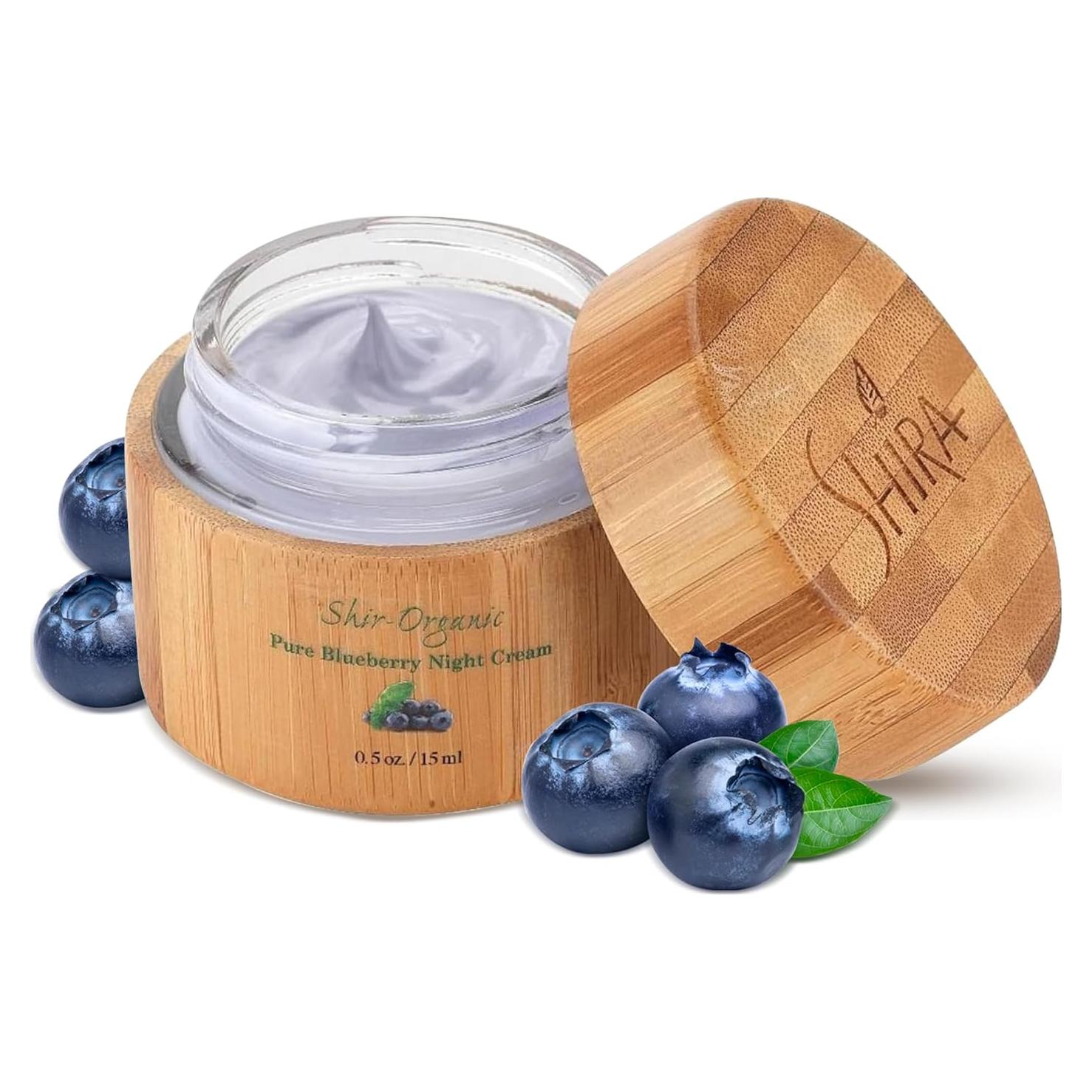 Crema Nocturna Antienvejecimiento Shira 15ml con Arándano Orgánico