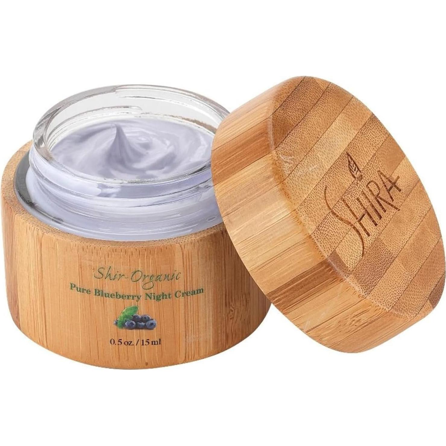 Crema Nocturna Antienvejecimiento Shira 15ml con Arándano Orgánico