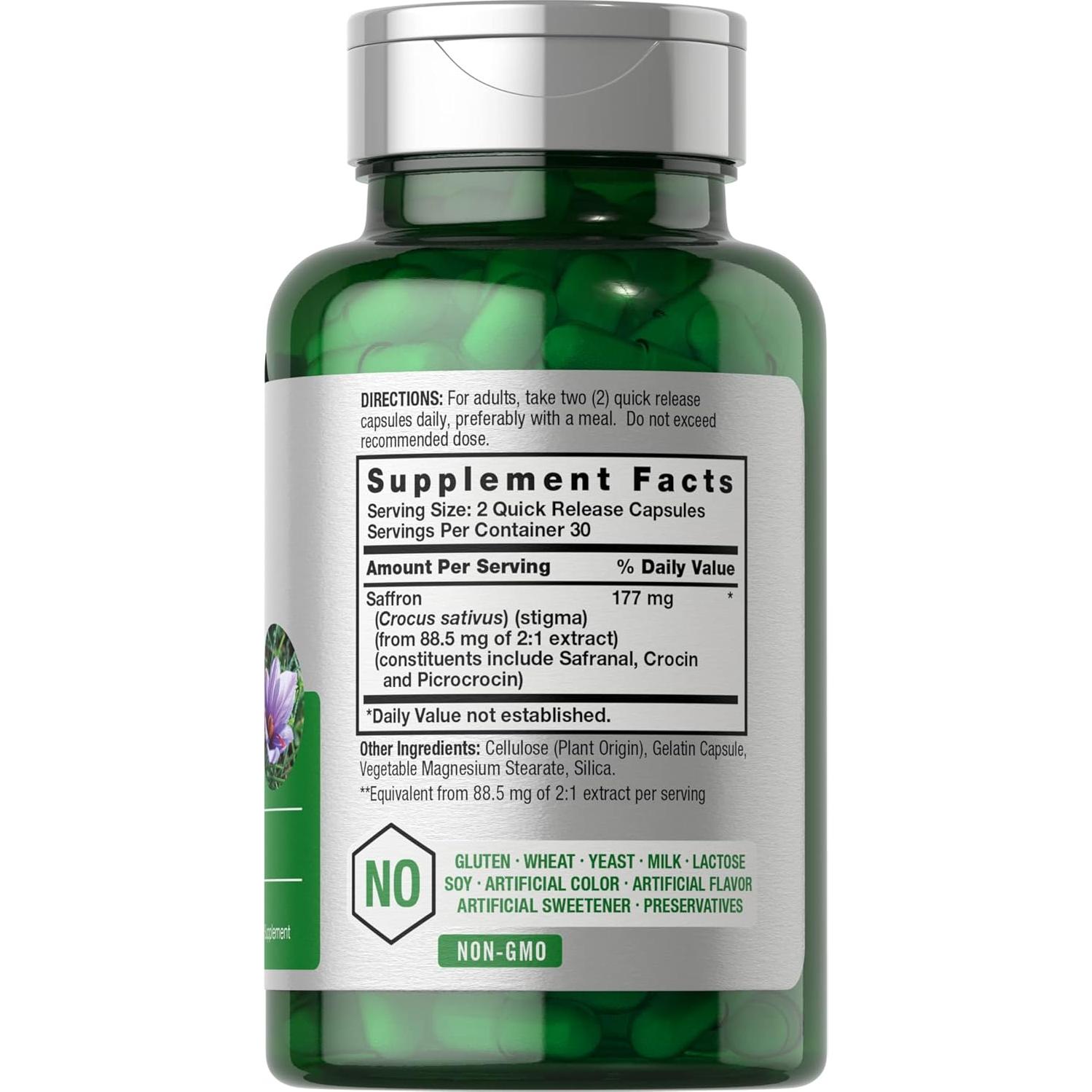 Cápsulas de Extracto de Azafrán Horbäach 177 mg 60 Unidades