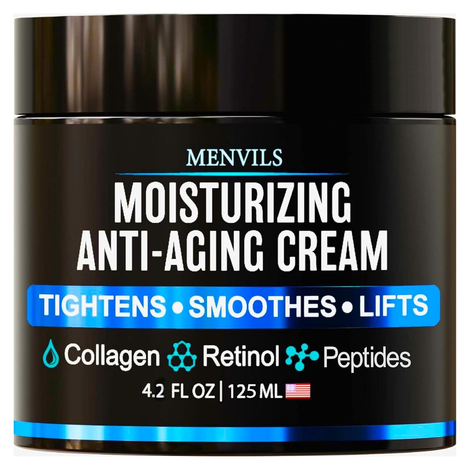 Crema Hidratante Facial para Hombres Menvils 119 g - Anti Envejecimiento