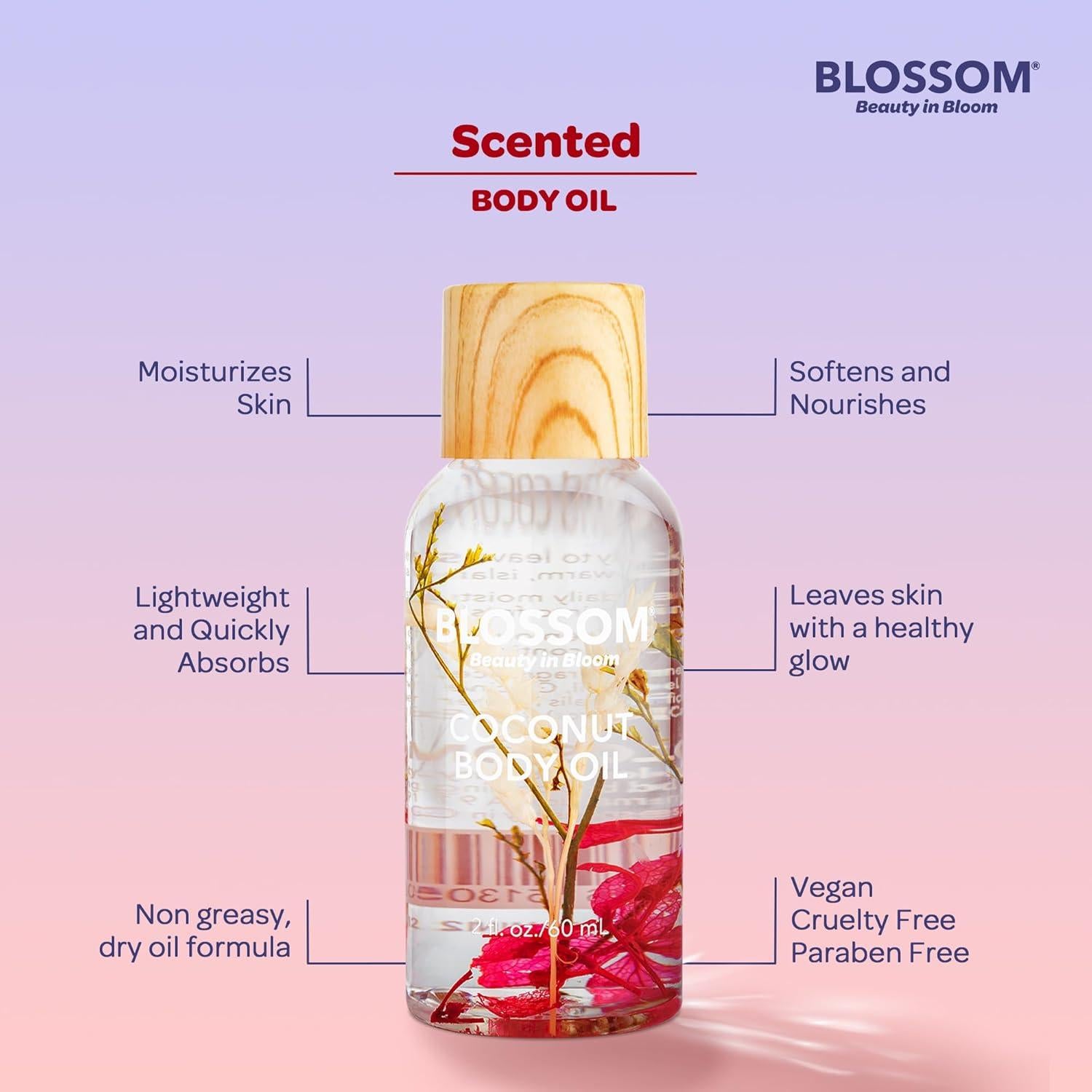 Aceite Corporal Seco Blossom Coco 60 ml - Hidratante Floral