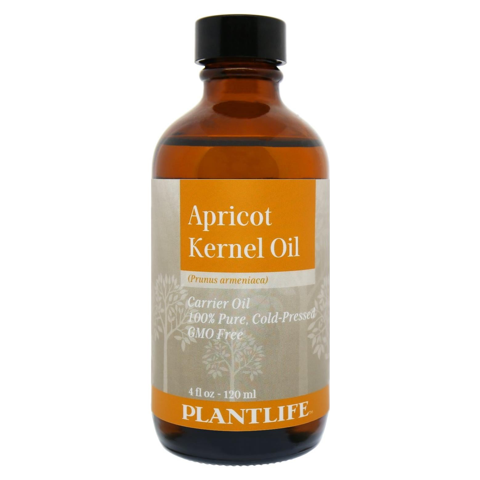 Aceite Portador Hueso de Albaricoque Plantlife 118 ml - Prensado en Frío, No OGM, Libre de Gluten