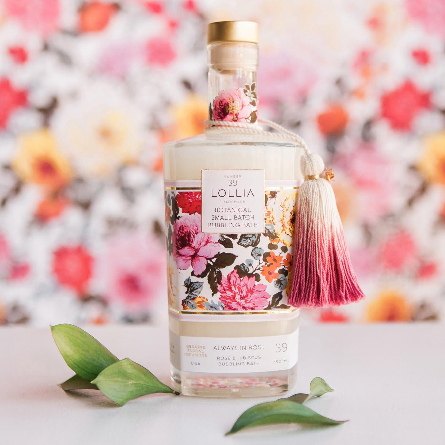 Baño de Burbujas Lollia Siempre en Rosa 739 ml Aroma Floral