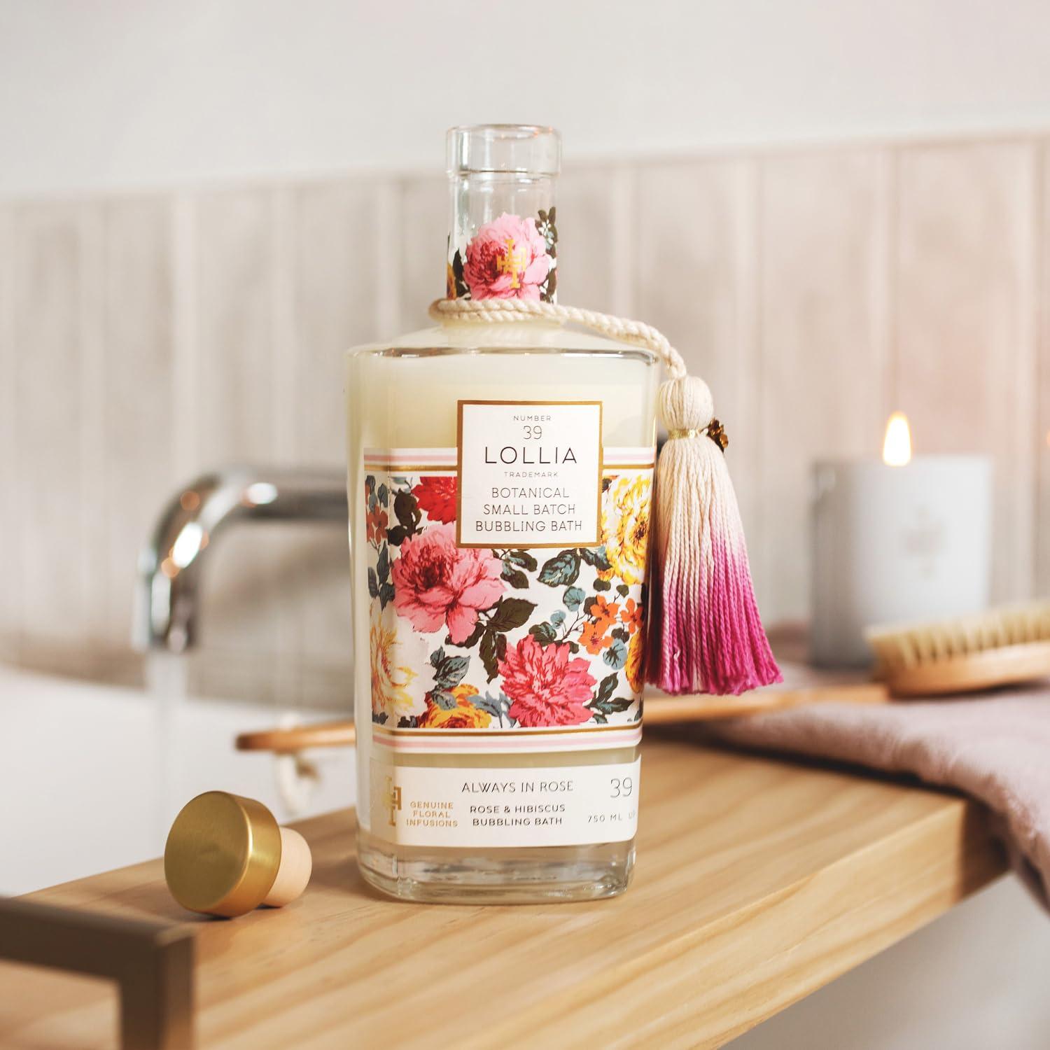 Baño de Burbujas Lollia Siempre en Rosa 739 ml Aroma Floral