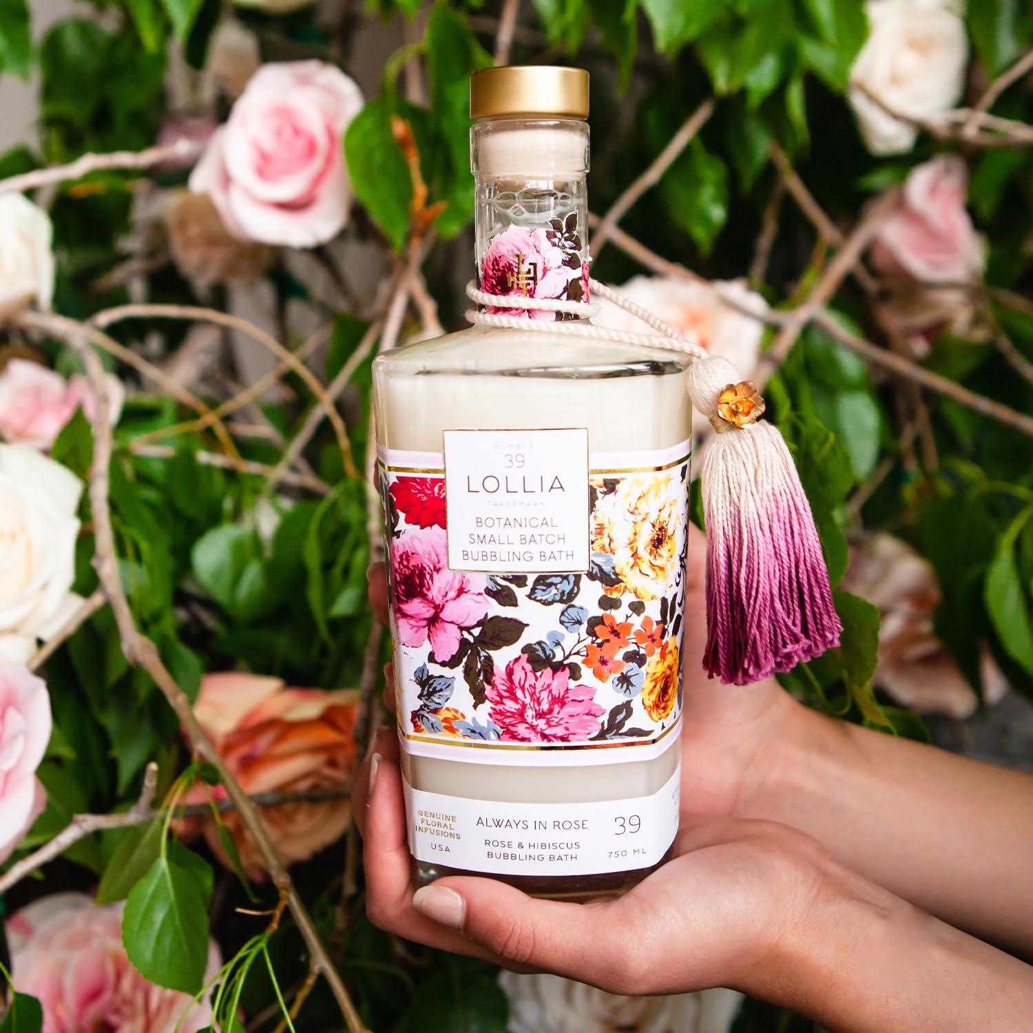 Baño de Burbujas Lollia Siempre en Rosa 739 ml Aroma Floral