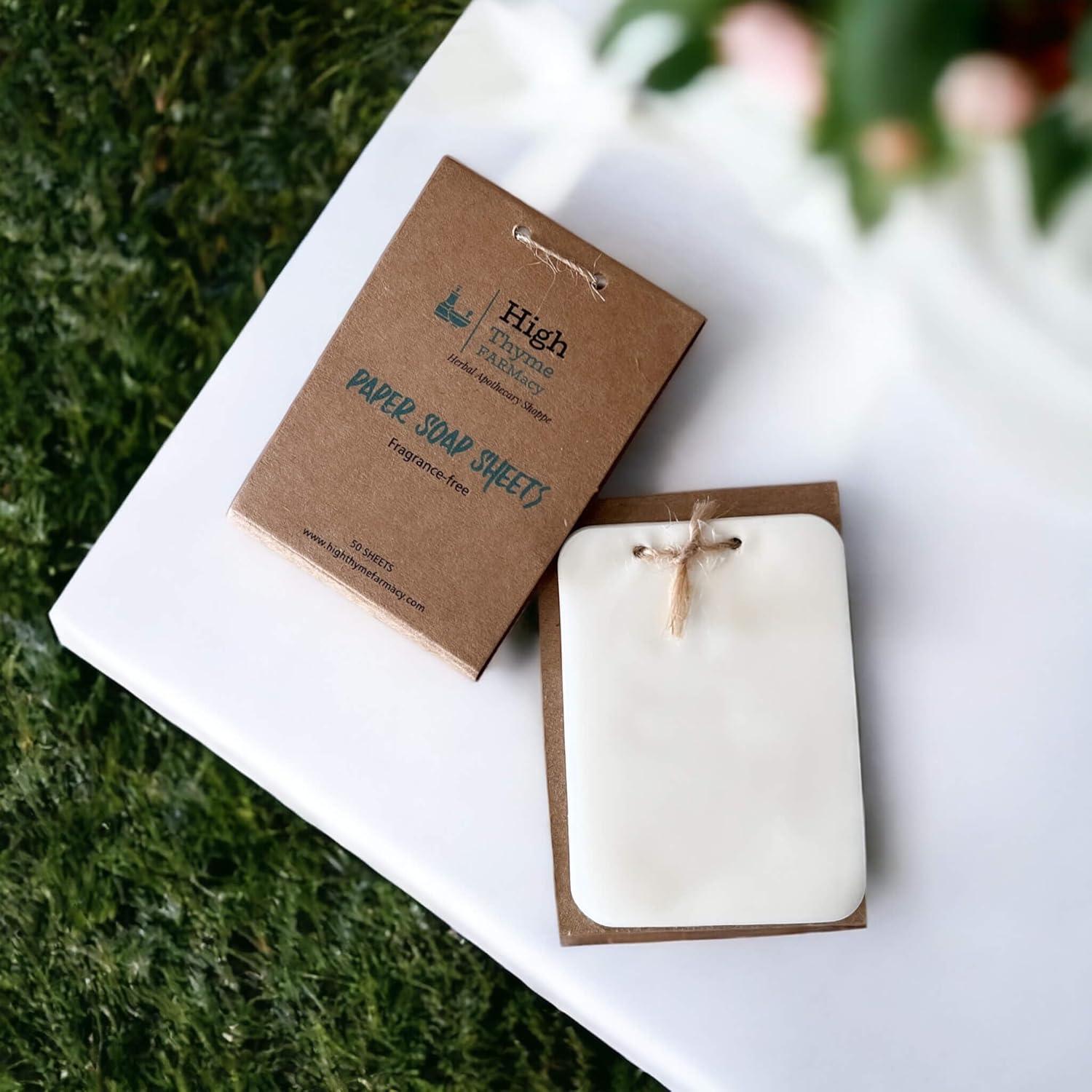 Hojas de Jabón de Papel Sin Fragancia High Thyme FARMacy - 300 Hojas