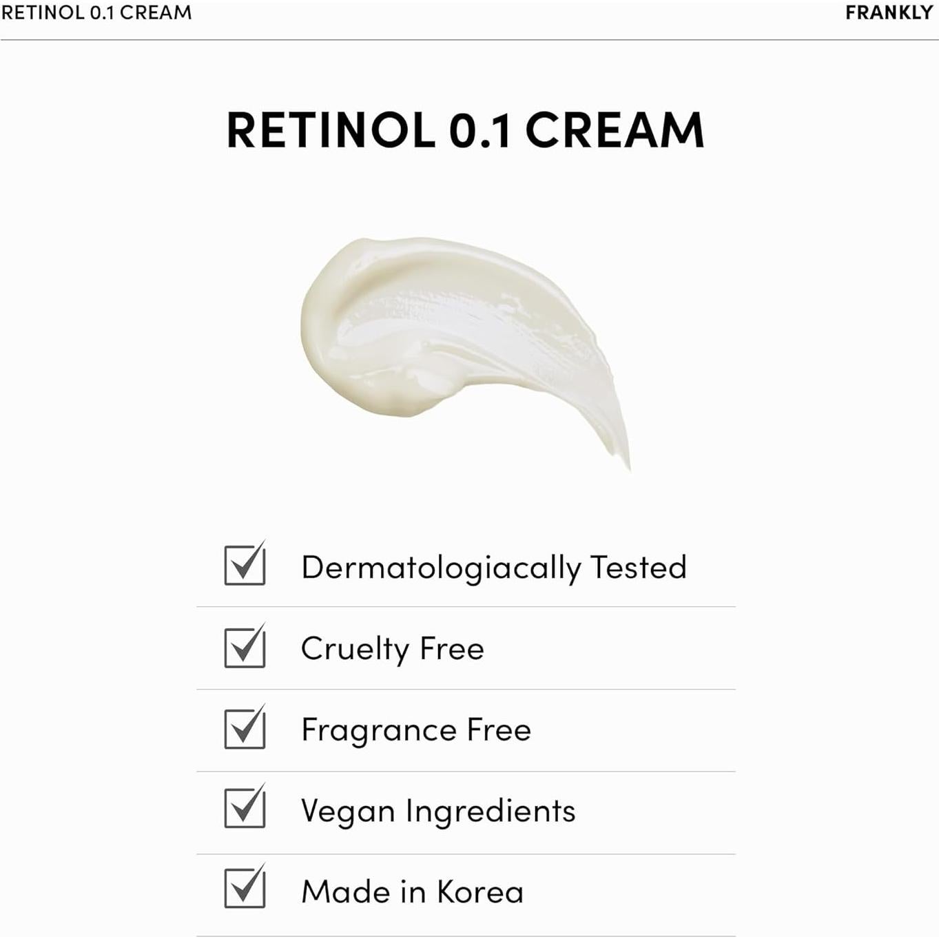 Crema de Retinol 0.1% Frankly 30 ml - Antienvejecimiento y Acné