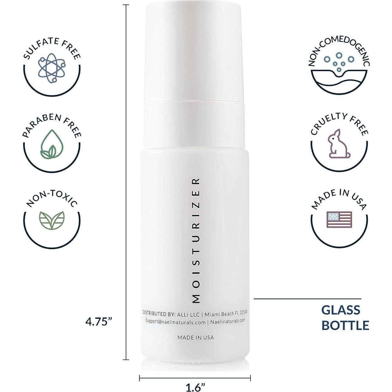 Crema Hidratante Facial NAELI SPF 30 con Colágeno y Péptidos 39.4 g