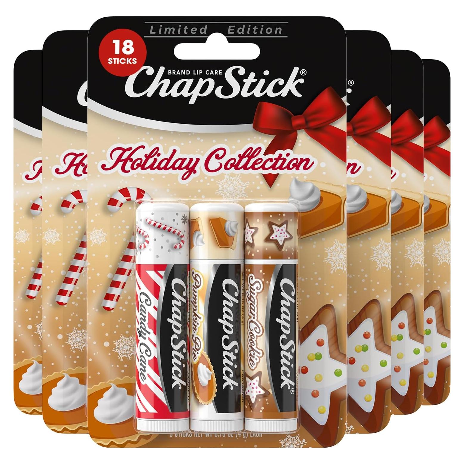 Bálsamo Labial ChapStick 18 Bastones - Variedad Festiva