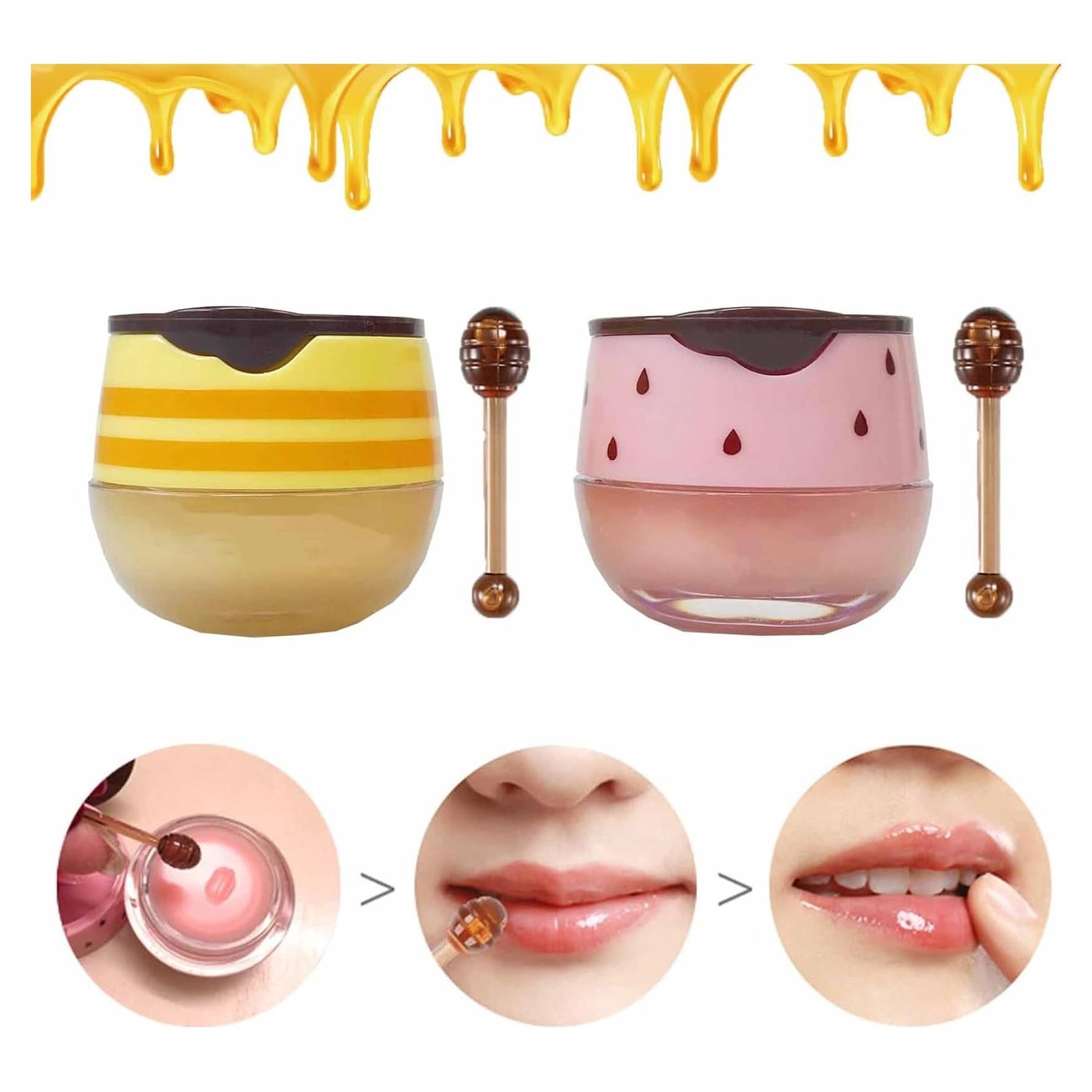 Bálsamo Labial Hidratante S-SNAIL-OO Miel y Fresa 2PCS