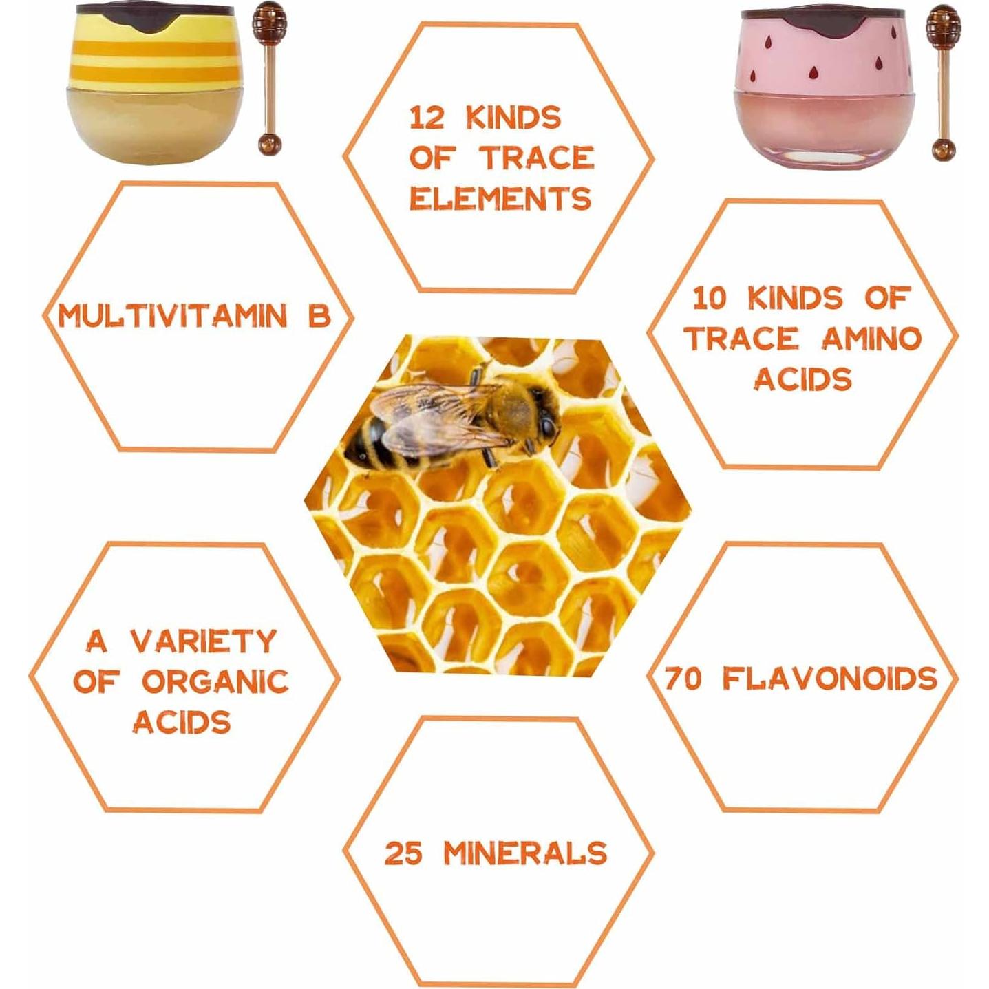 Bálsamo Labial Hidratante S-SNAIL-OO Miel y Fresa 2PCS