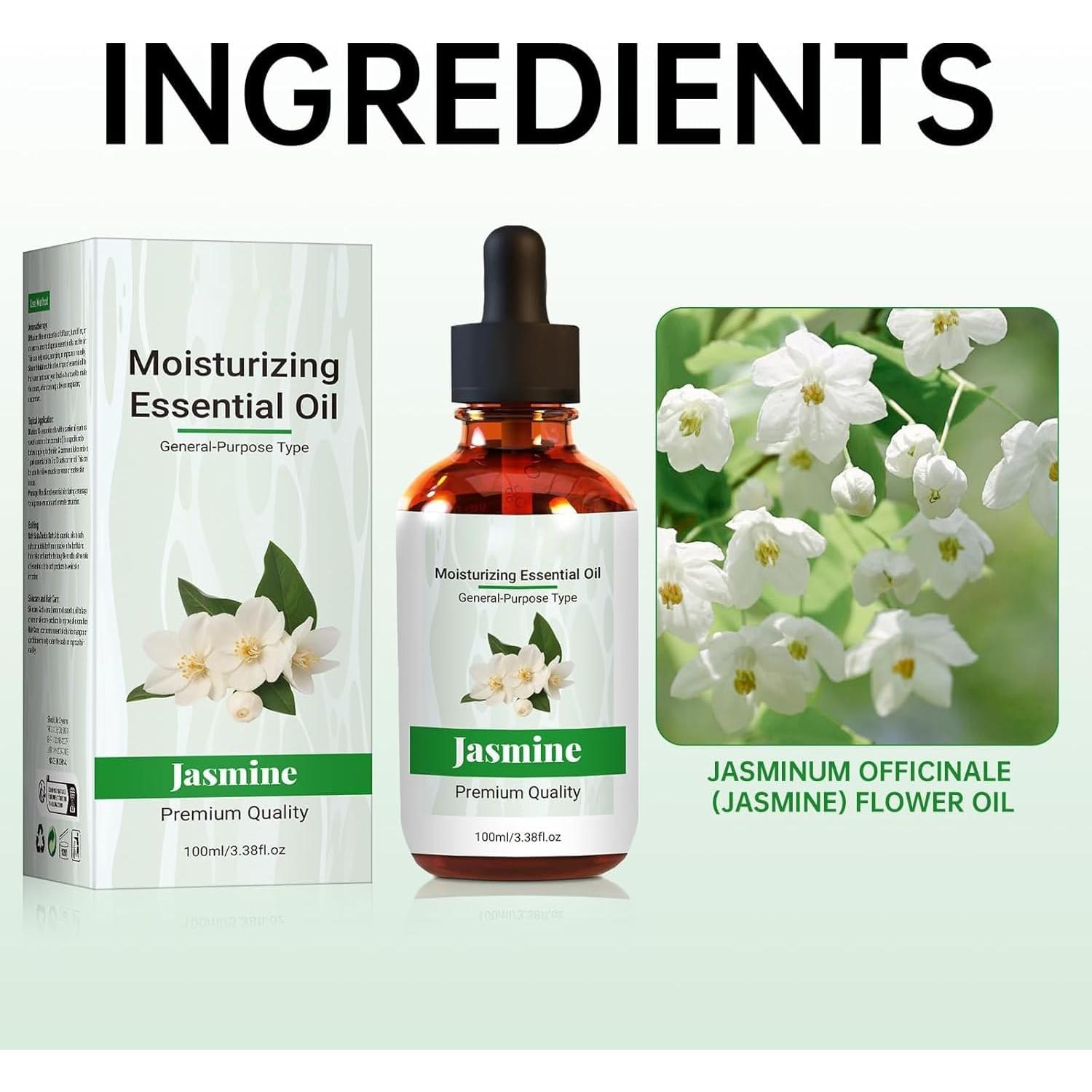 Aceite Esencial de Jazmín Puro 100ml - Shenweikj - Aromaterapia