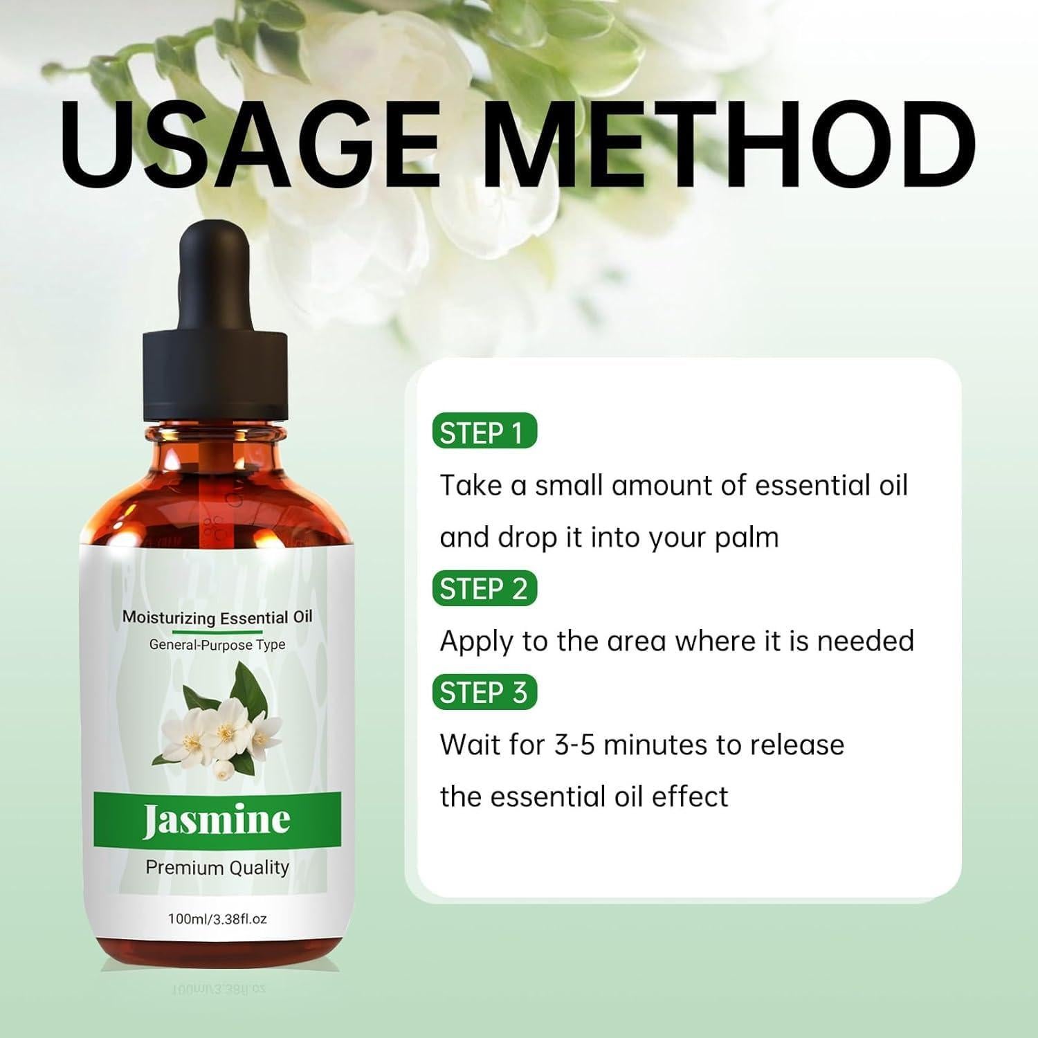 Aceite Esencial de Jazmín Puro 100ml - Shenweikj - Aromaterapia