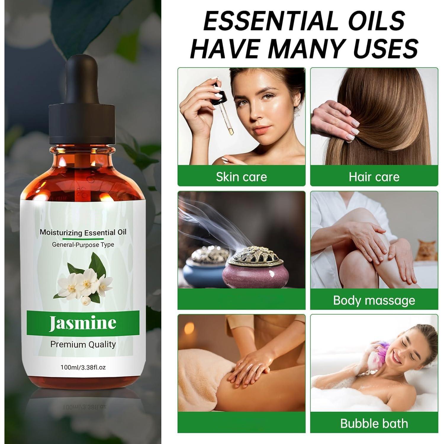 Aceite Esencial de Jazmín Puro 100ml - Shenweikj - Aromaterapia