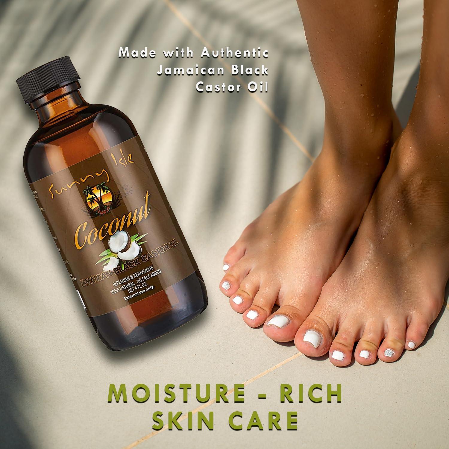 Aceite de Ricino Negro Jamaicano con Coco Sunny Isle 118ml