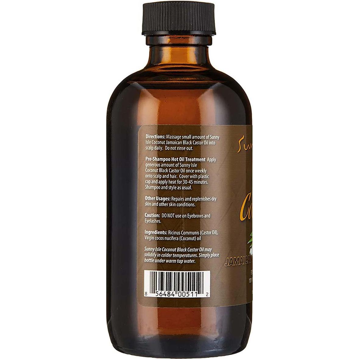 Aceite de Ricino Negro Jamaicano con Coco Sunny Isle 118ml