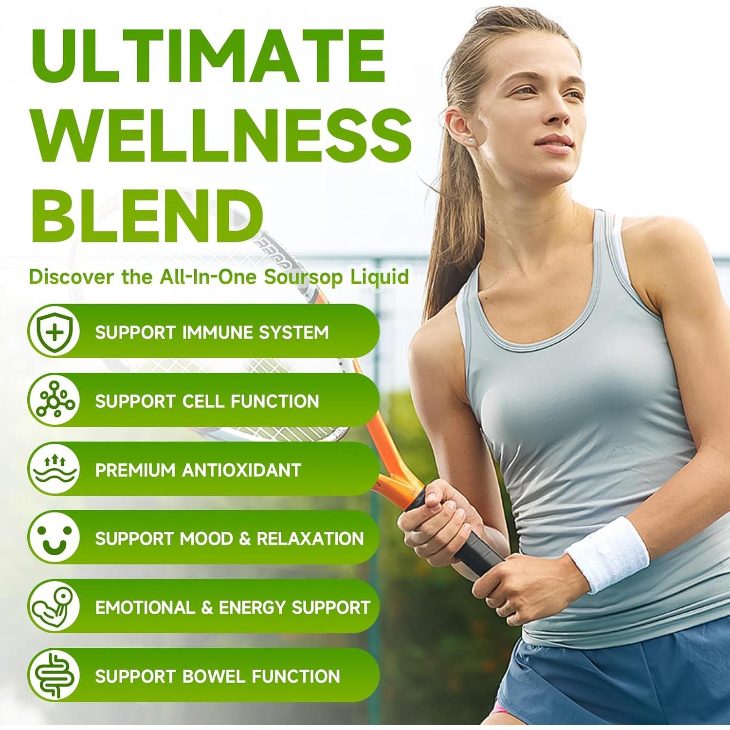 Gotas Líquidas de Graviola MEENCCD 59.15ml Vegano Sin Azúcar