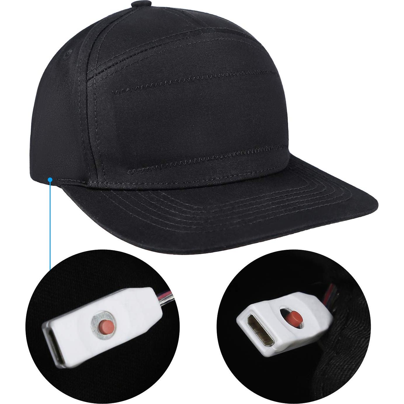 Gorra LED Inteligente Alavisxf XX Ajustable Negro