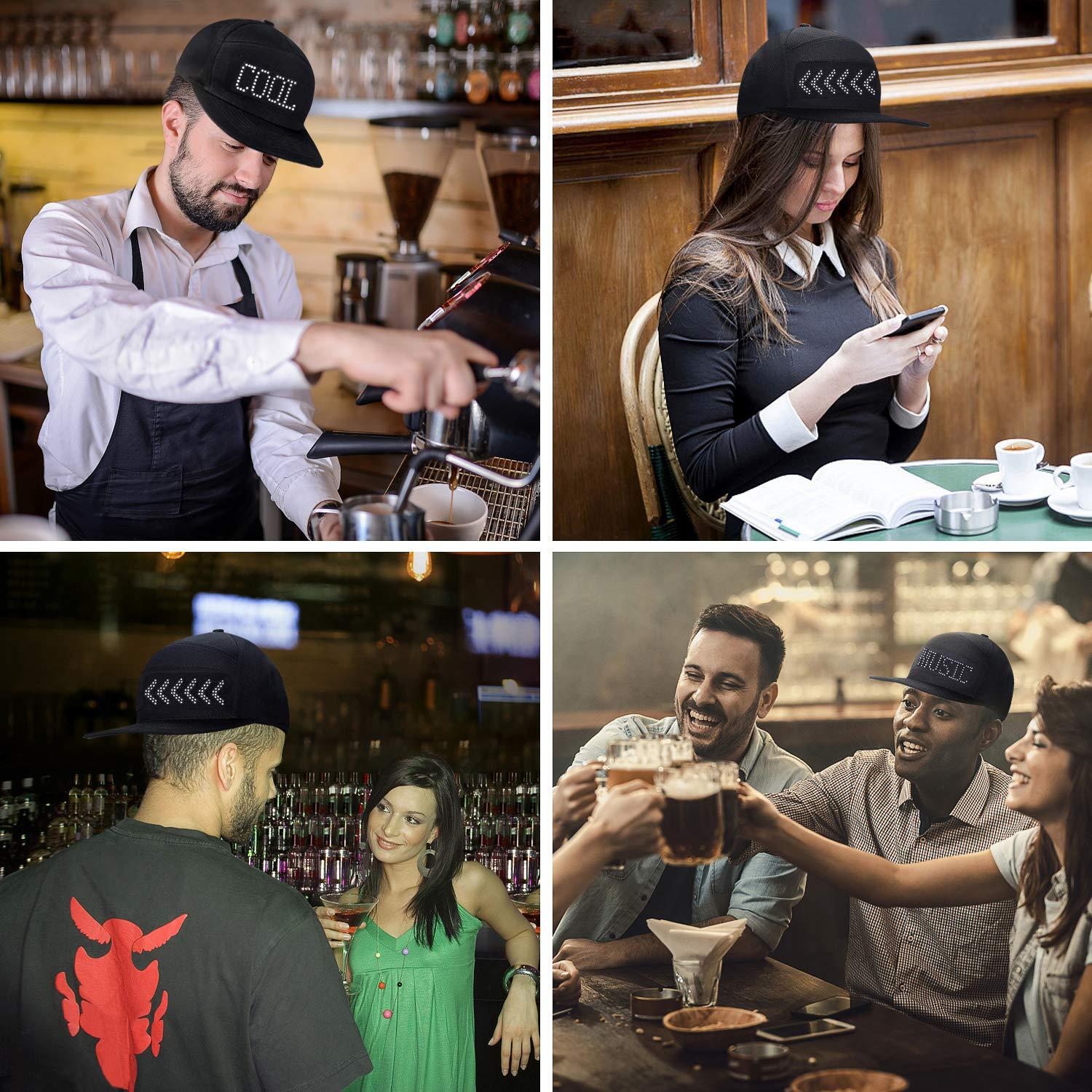 Gorra LED Inteligente Alavisxf XX Ajustable Negro