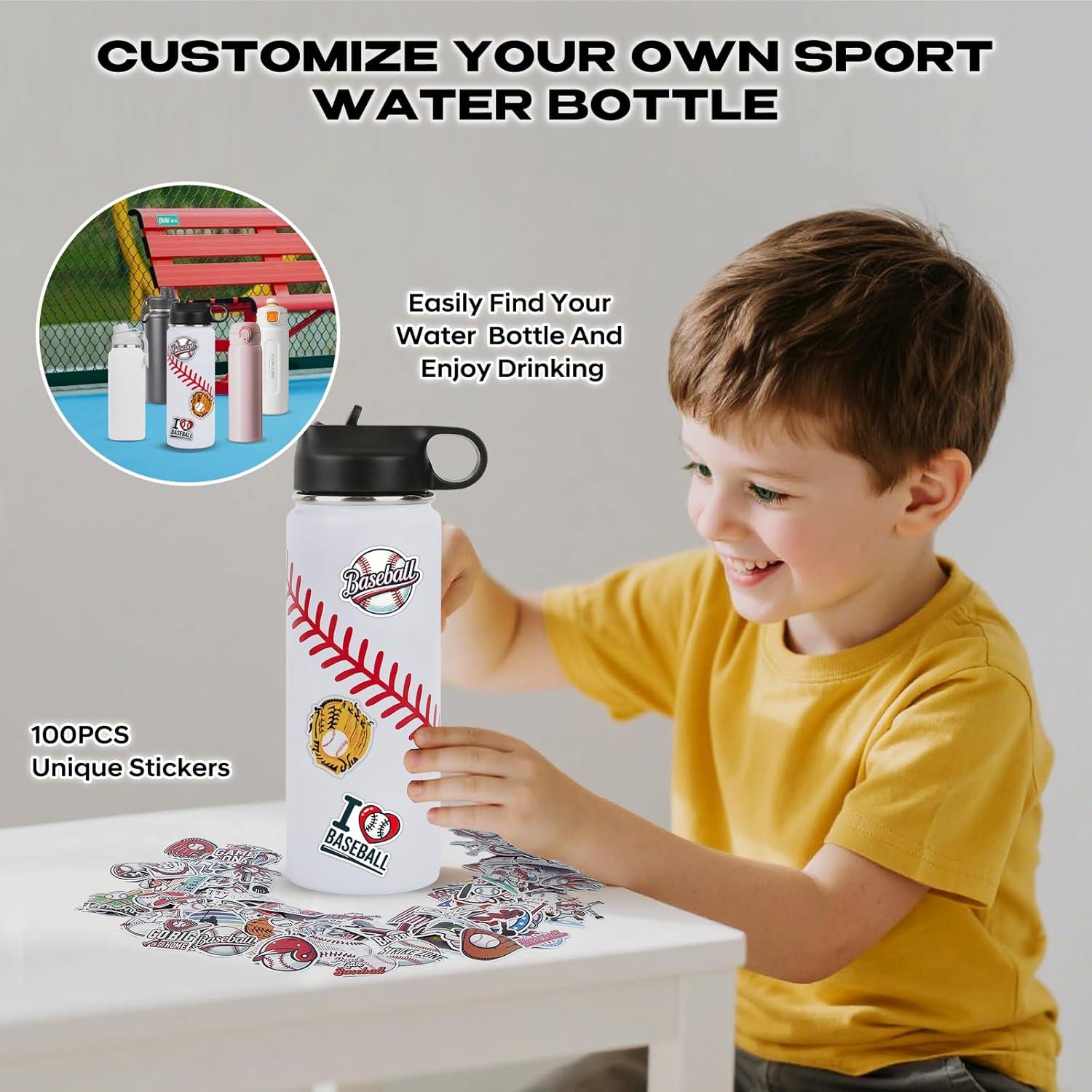 Botella de Agua de Béisbol RhythmFit 18 oz Acero Inoxidable