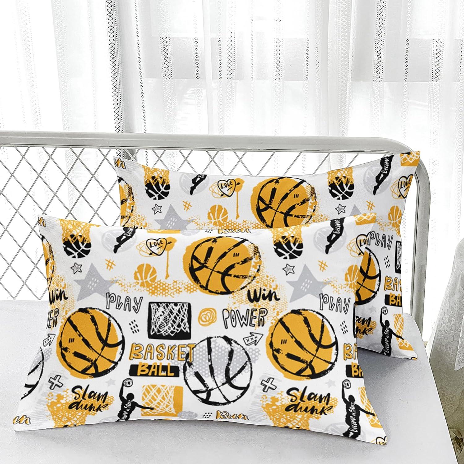 Juego de Edredón Individual Nttopship Baloncesto 3 Piezas