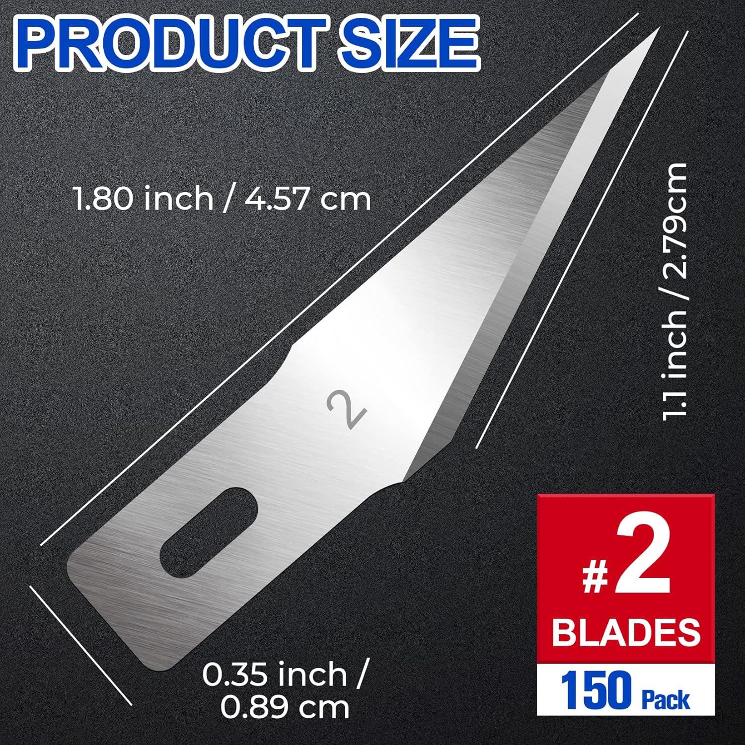 Cuchillas de Cuchillo Exacto DIYSELF #2 - 150 Piezas de Arte