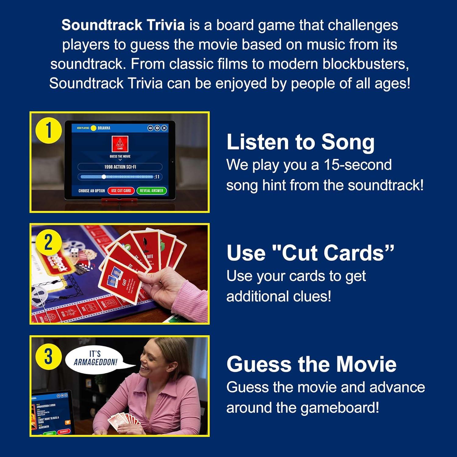 Juego de Trivia de Banda Sonora de Películas Game Night Media - 1.09 kg