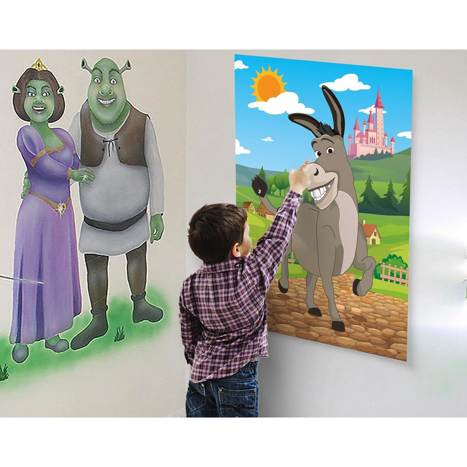 Juego Clavar la Cola en el Burro Joy Bang con Pegatinas y Venda