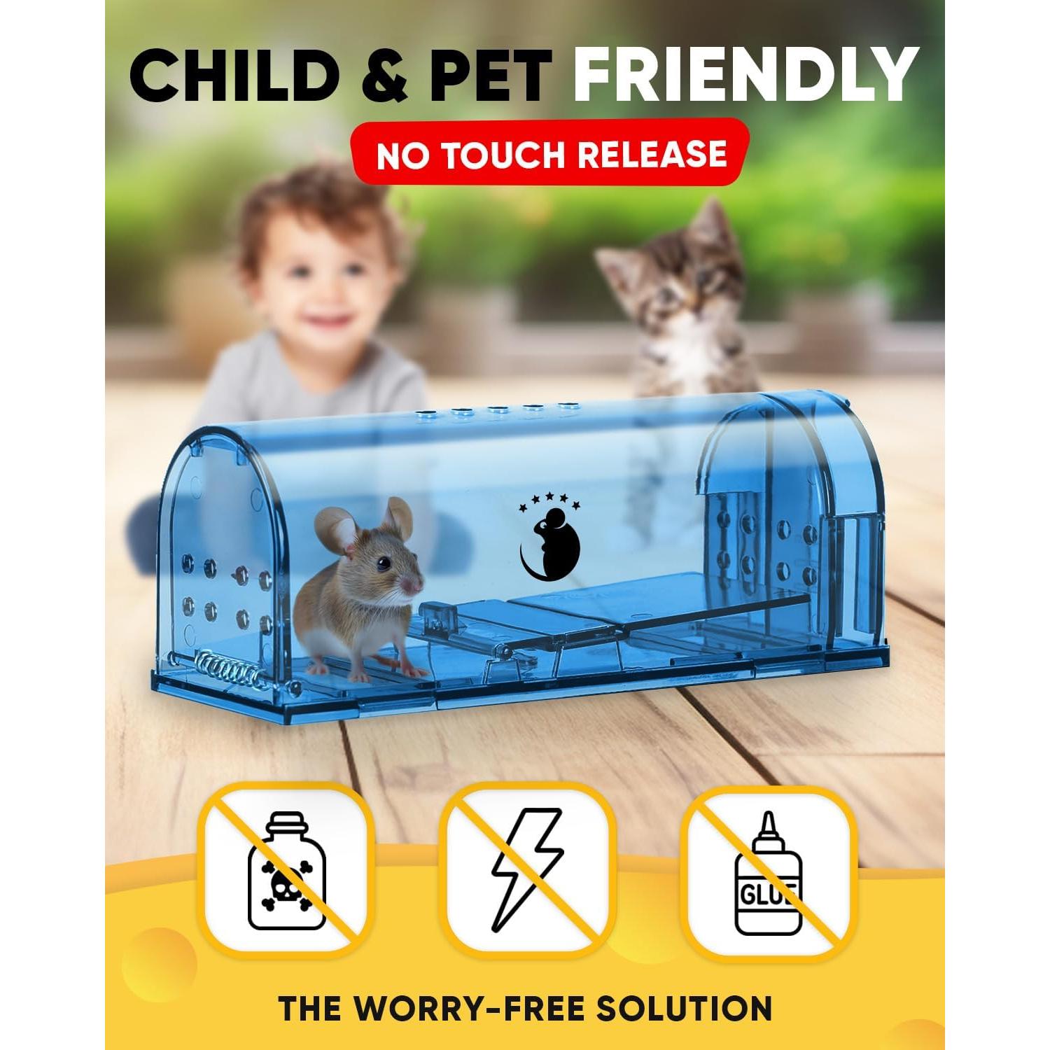 Trampas Humanas para Ratones Motel Mouse - Paquete de 2 Reutilizables