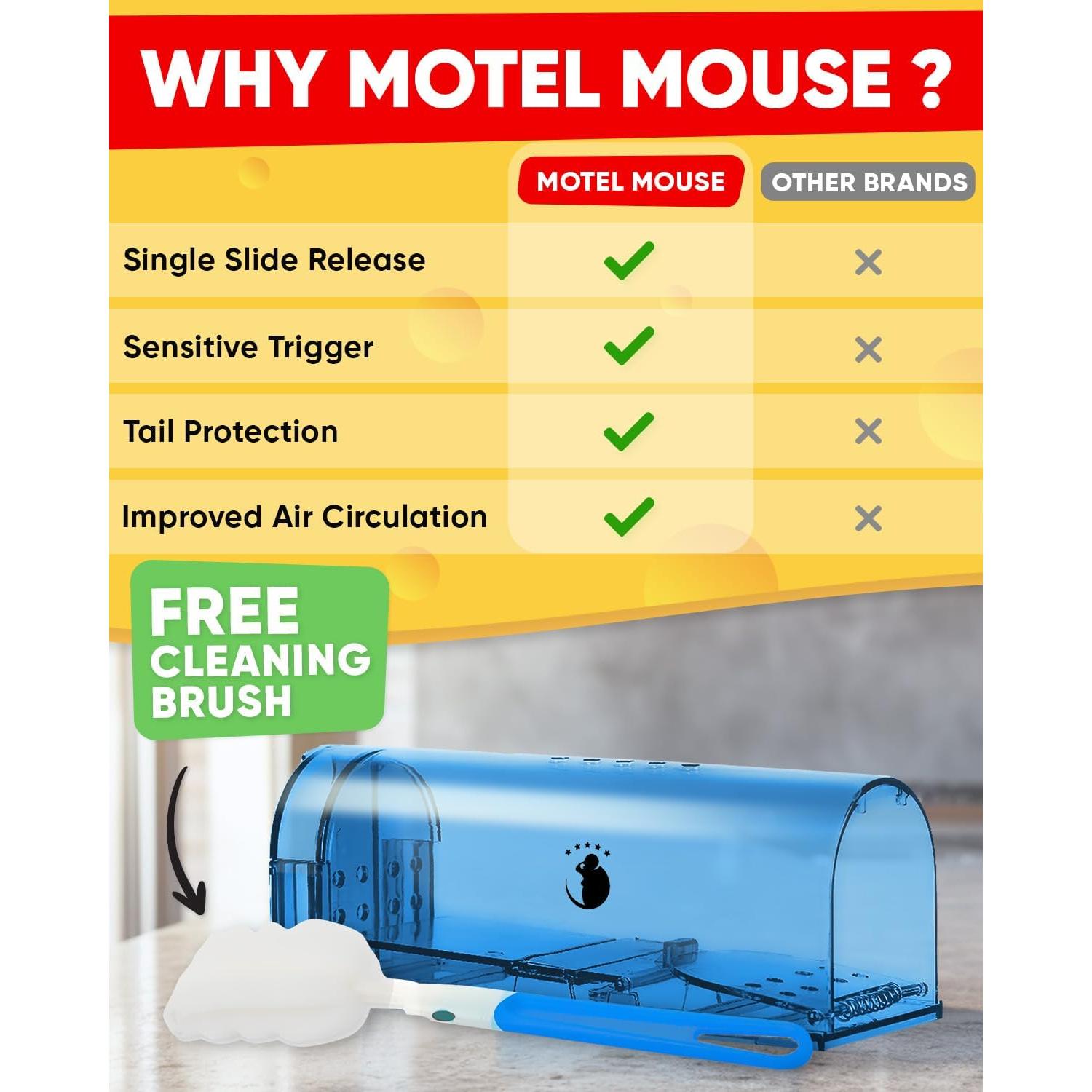 Trampas Humanas para Ratones Motel Mouse - Paquete de 2 Reutilizables