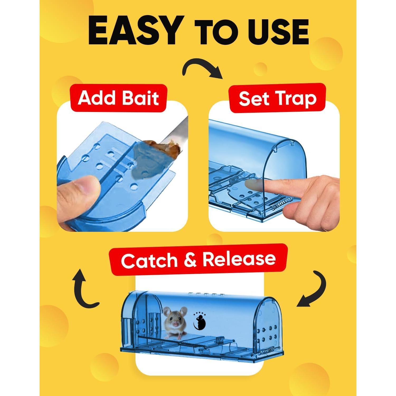 Trampas Humanas para Ratones Motel Mouse - Paquete de 2 Reutilizables