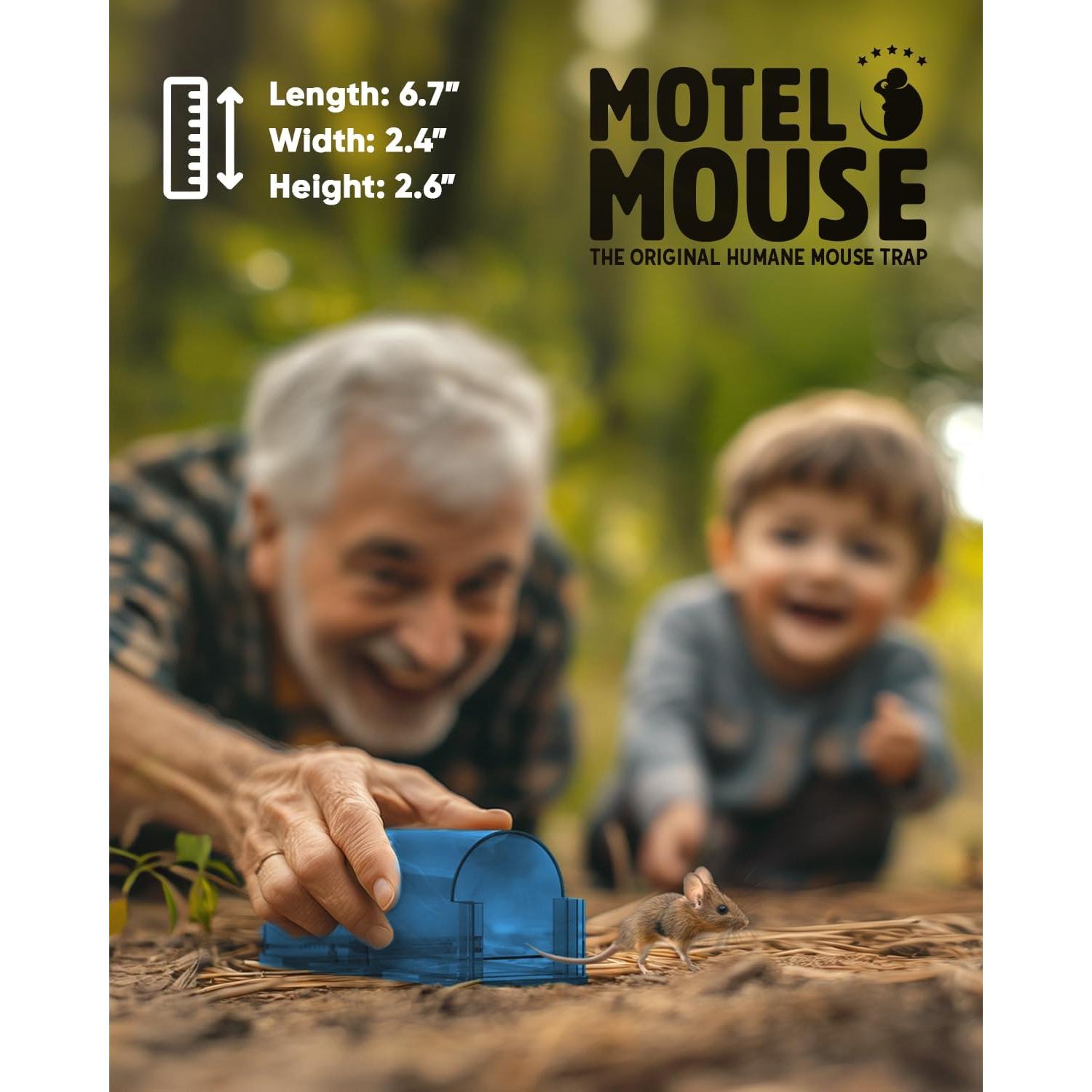 Trampas Humanas para Ratones Motel Mouse - Paquete de 2 Reutilizables