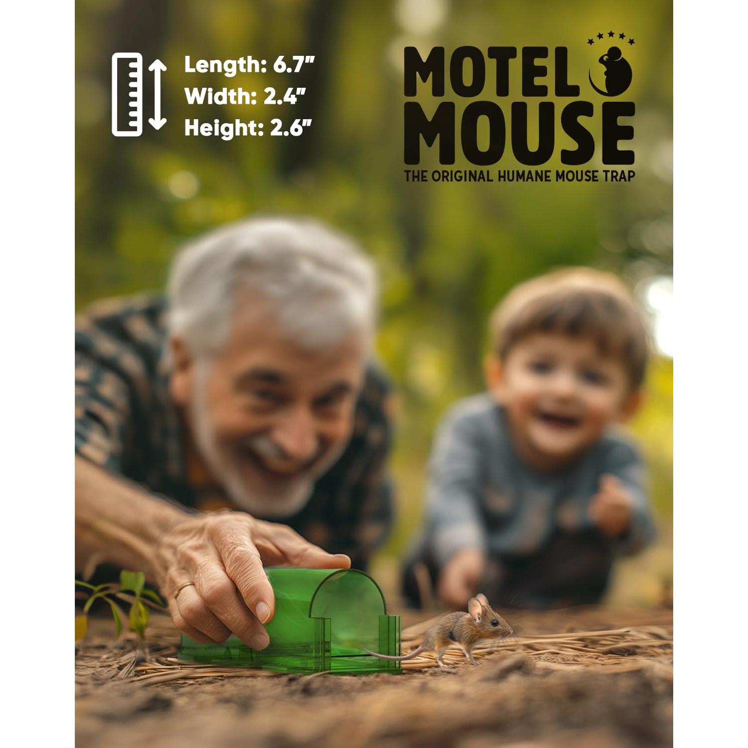 Trampas Humanas para Ratones Motel Mouse - 2 Paquete Verde