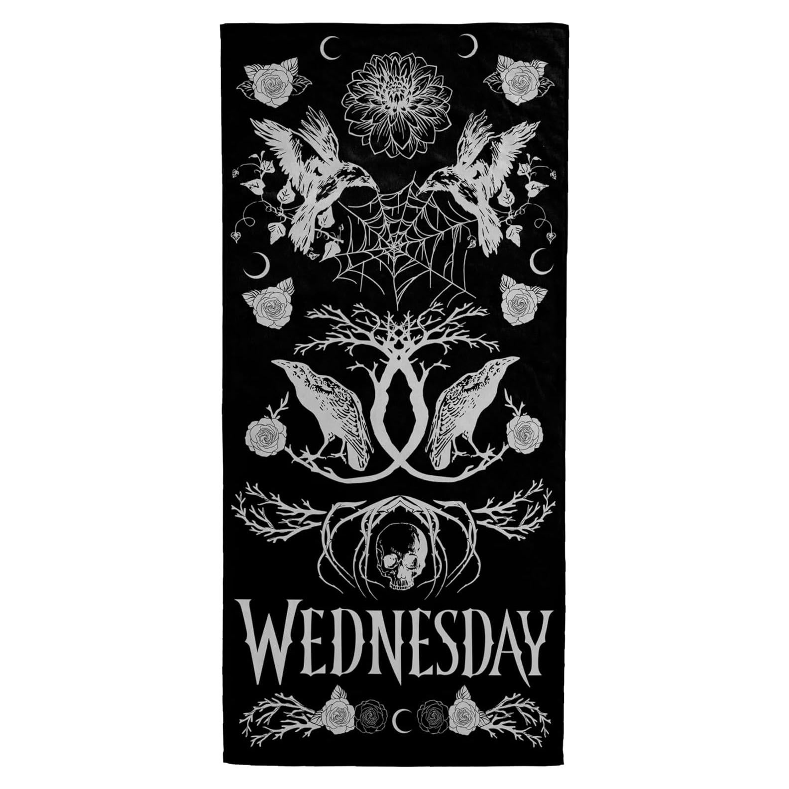 Toalla de Playa Jay Franco Wednesday Addams 100% Algodón 71x147cm