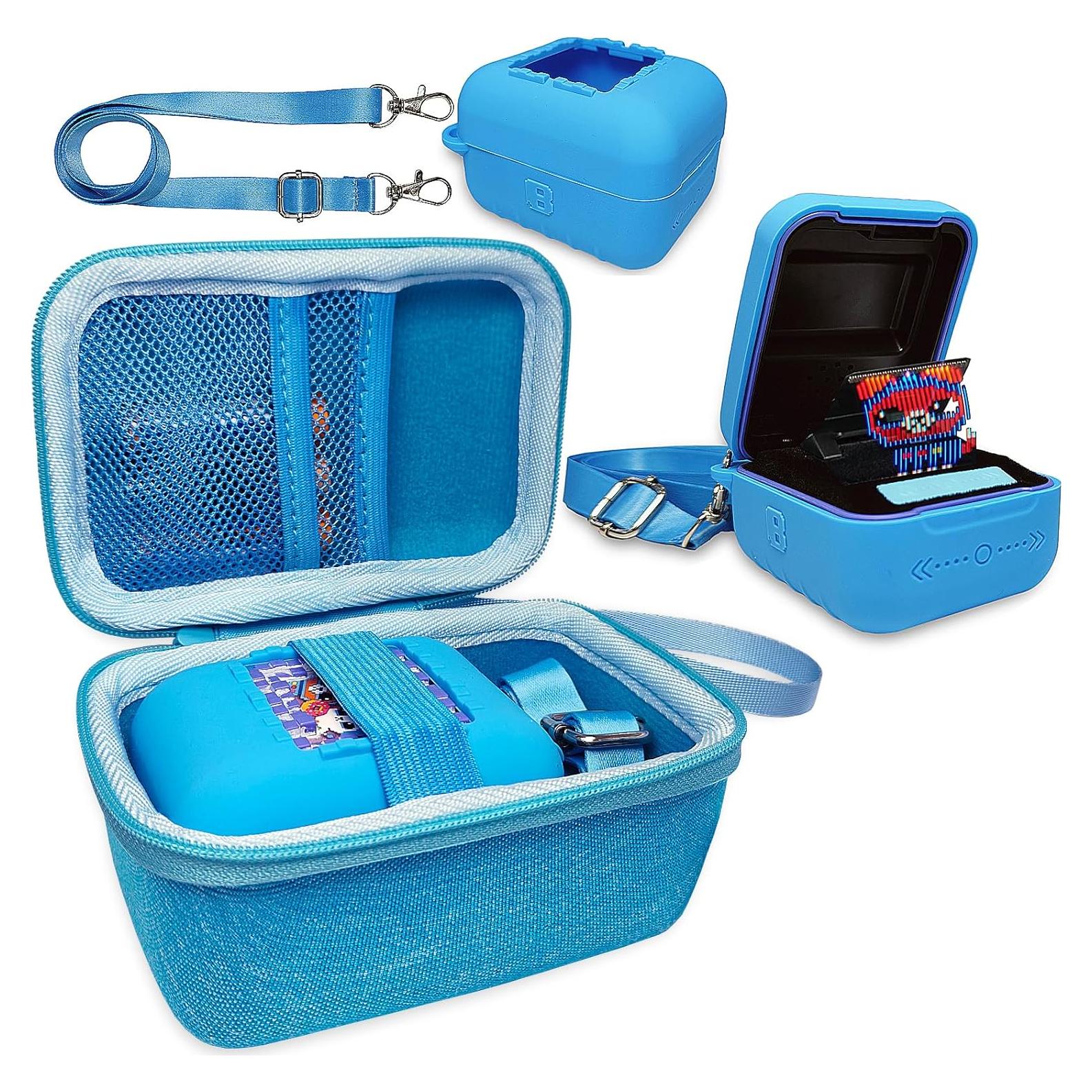 Funda Dura y Silicona JCHPINE para Mascota Digital Bitzee Azul