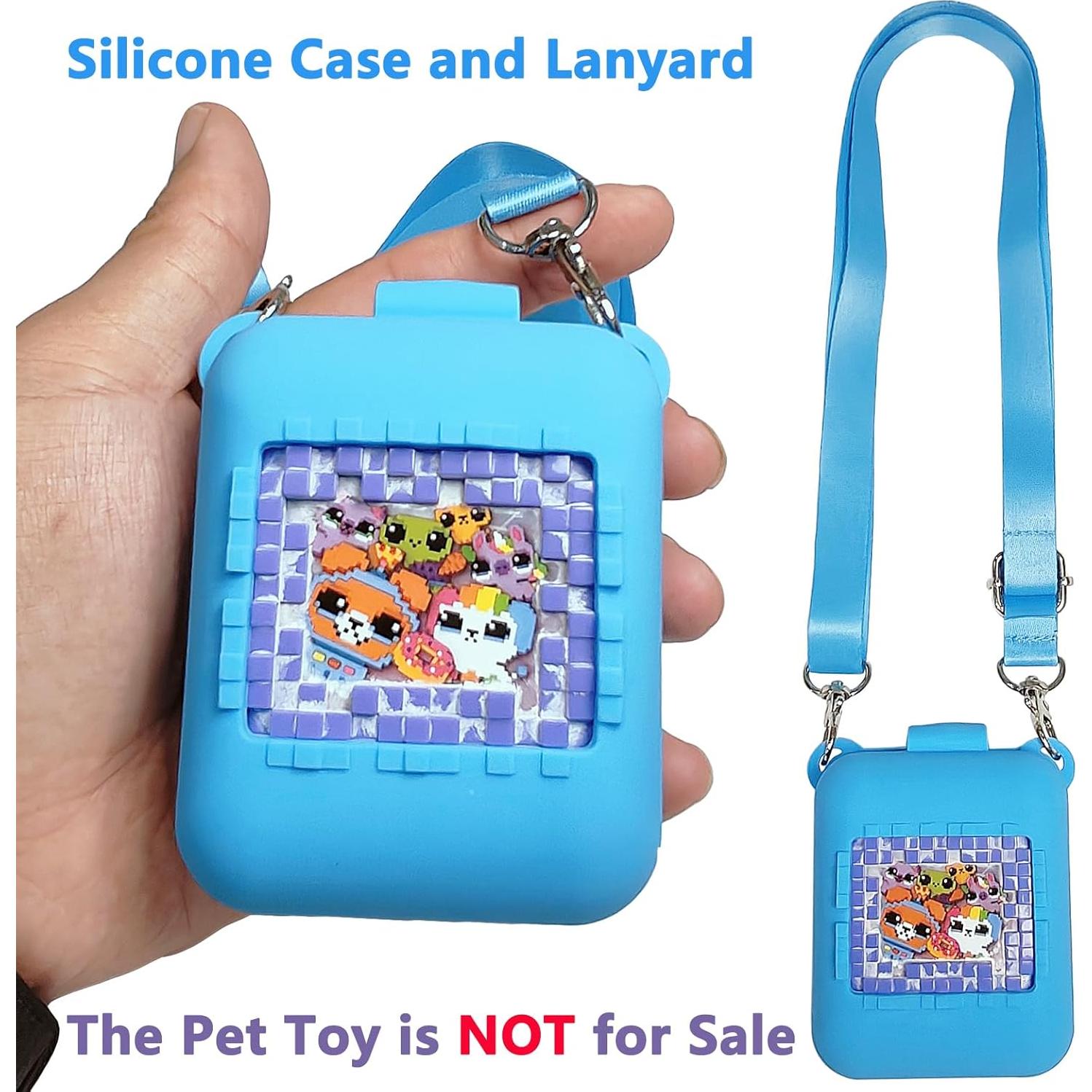 Funda Dura y Silicona JCHPINE para Mascota Digital Bitzee Azul