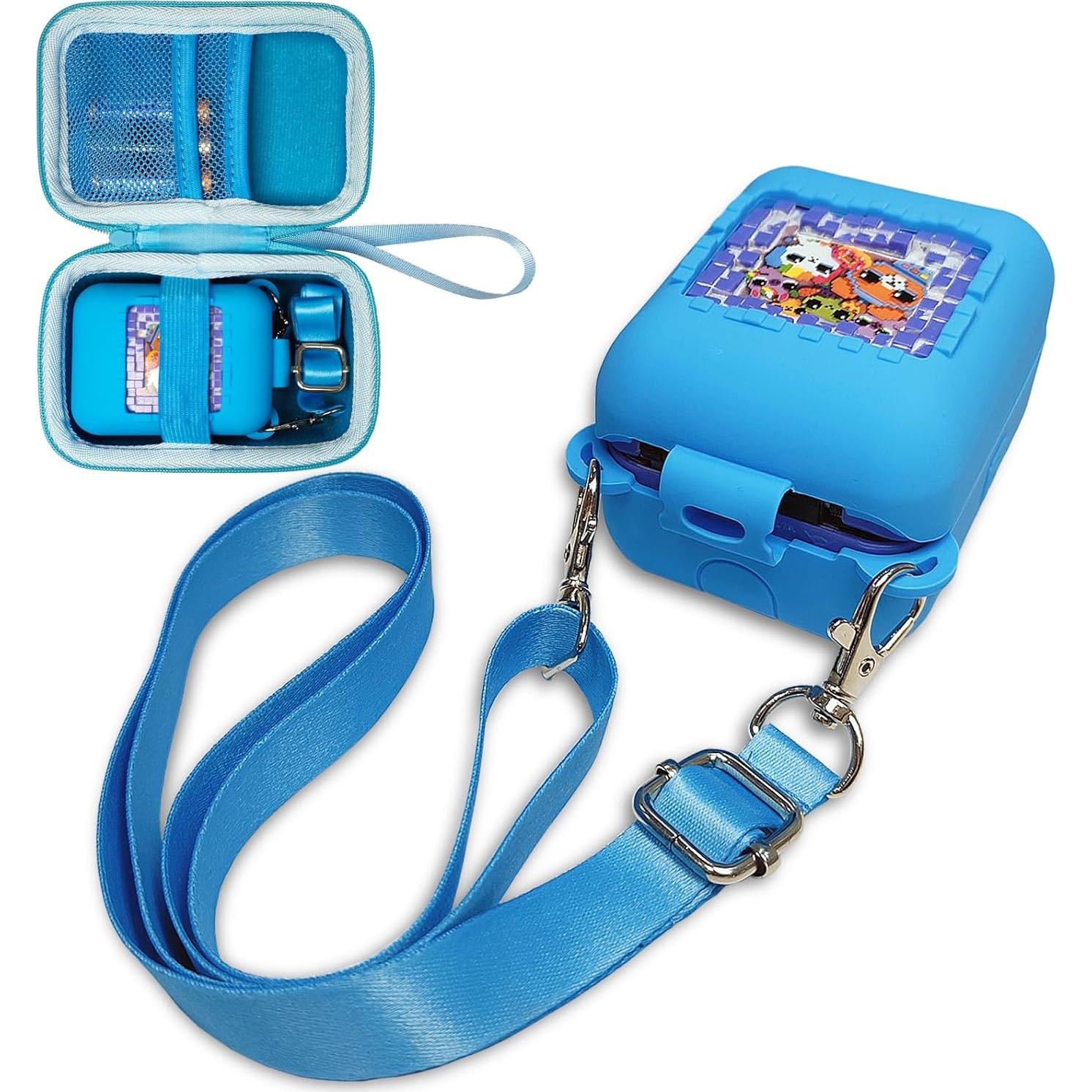 Funda Dura y Silicona JCHPINE para Mascota Digital Bitzee Azul