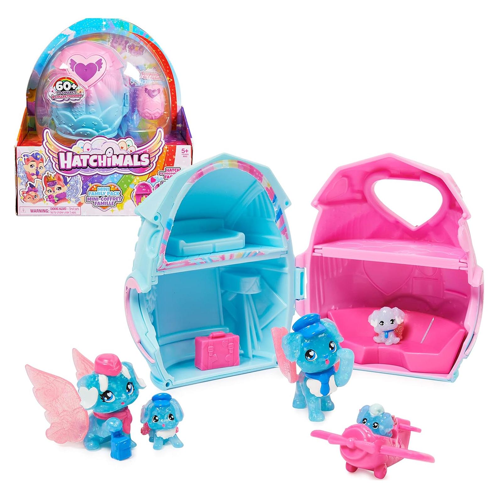 Hatchimals CollEGGtibles Paquete Familiar con Casa de Juego