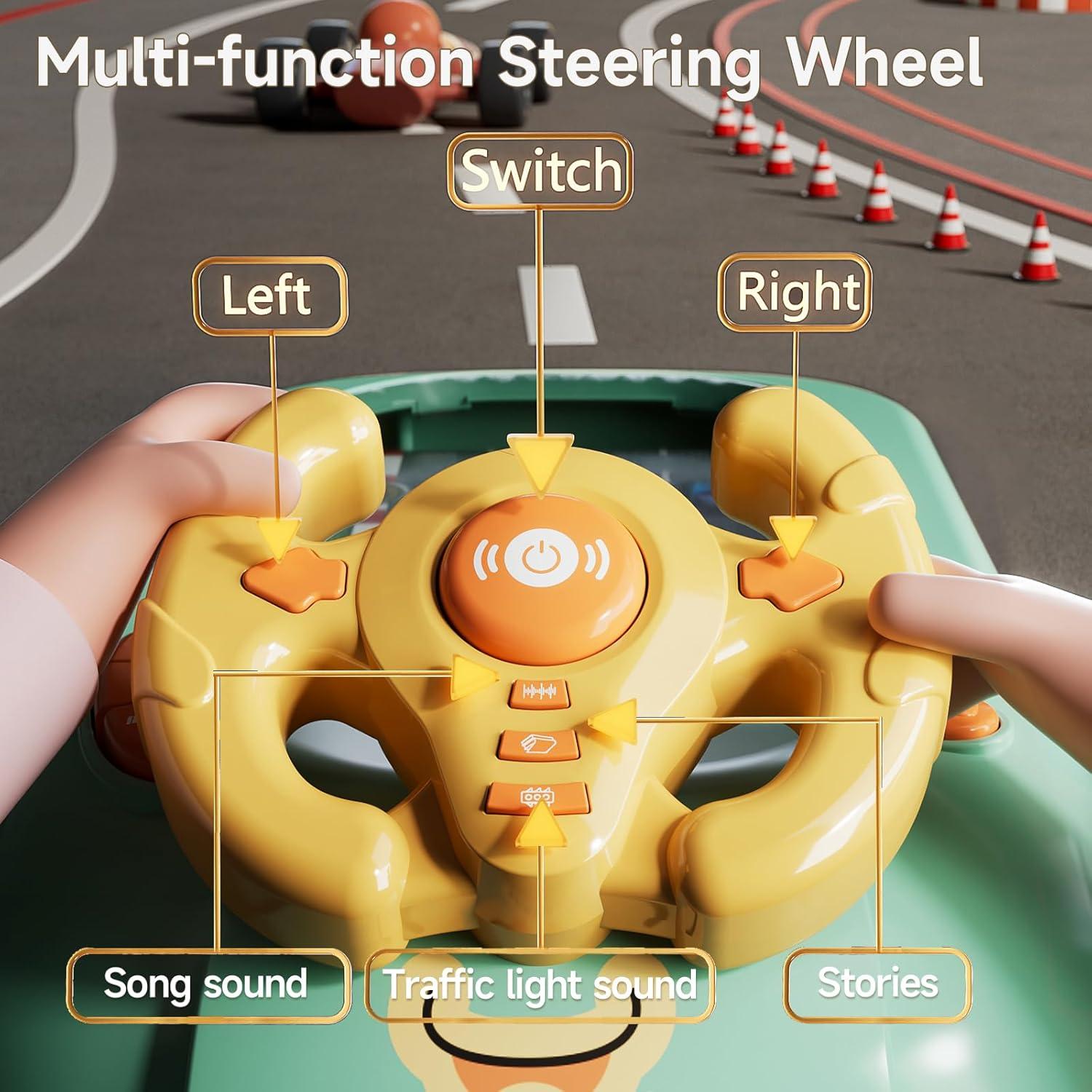 Juguete de Volante Musical LFACHTER para Niños 4-6 Años