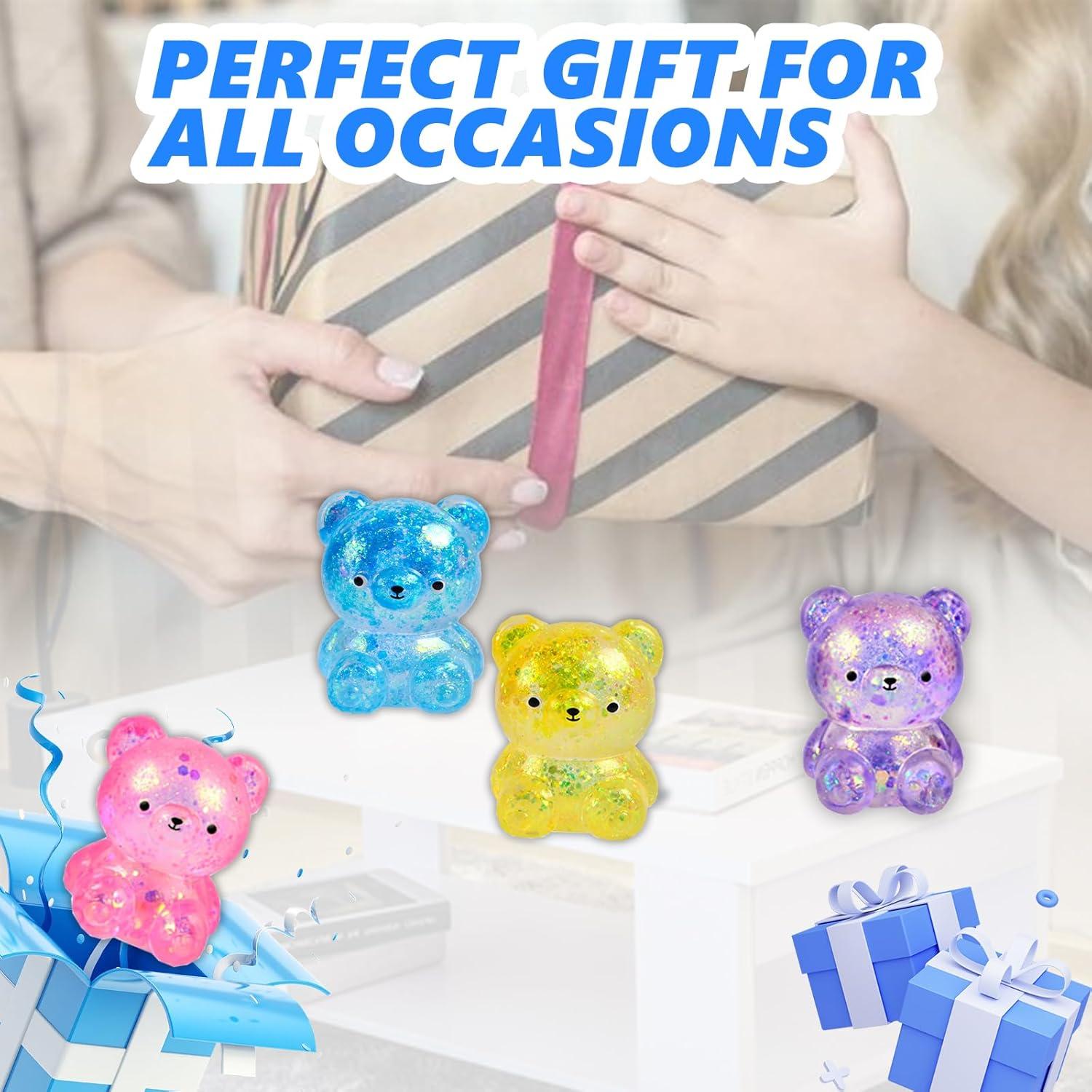 6 Pelotas Antiestrés Osito Aplastable Zenfro - Alivio de Estrés