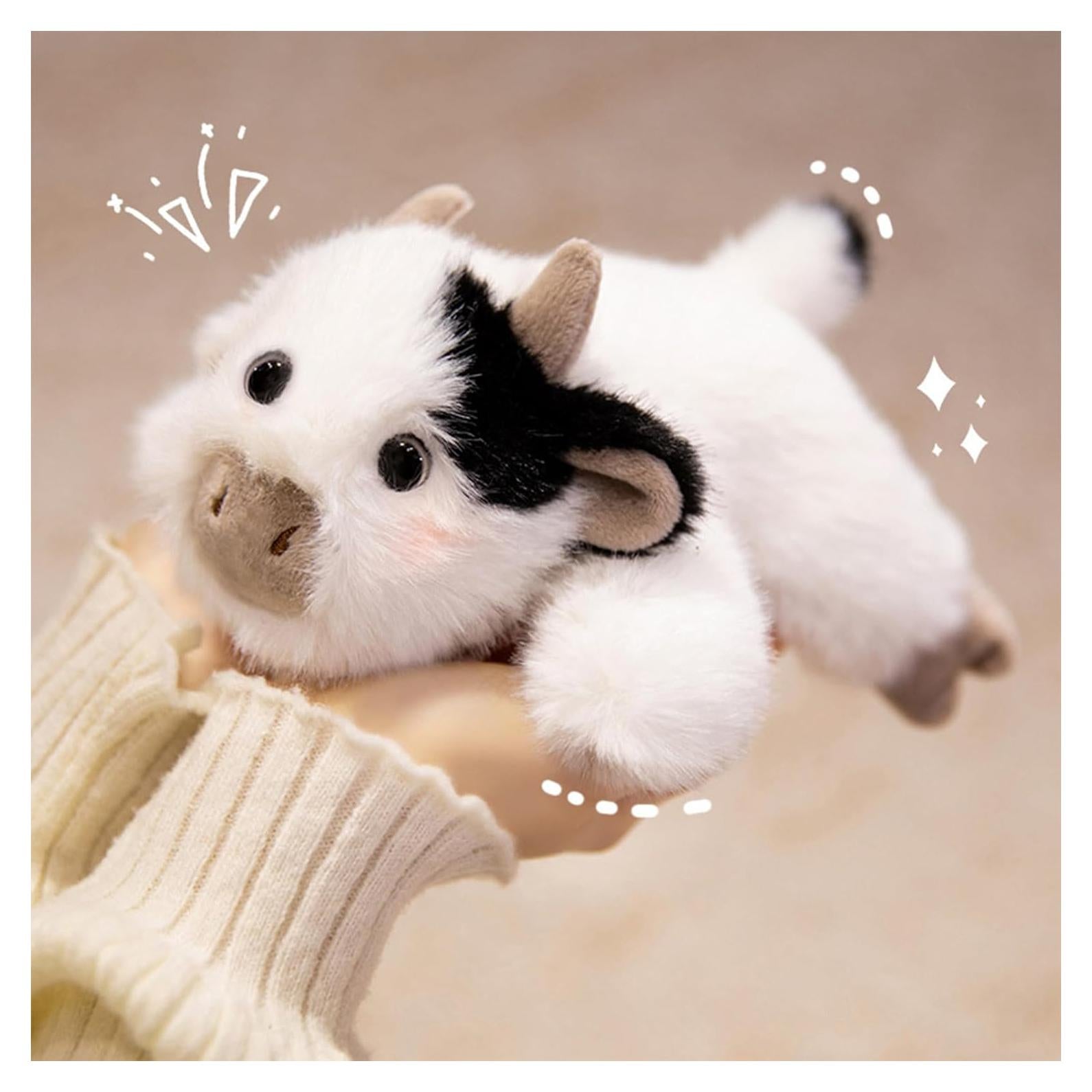 Peluche Vaca Lechera PEACH CAT 19.8 cm Suave y Lavable