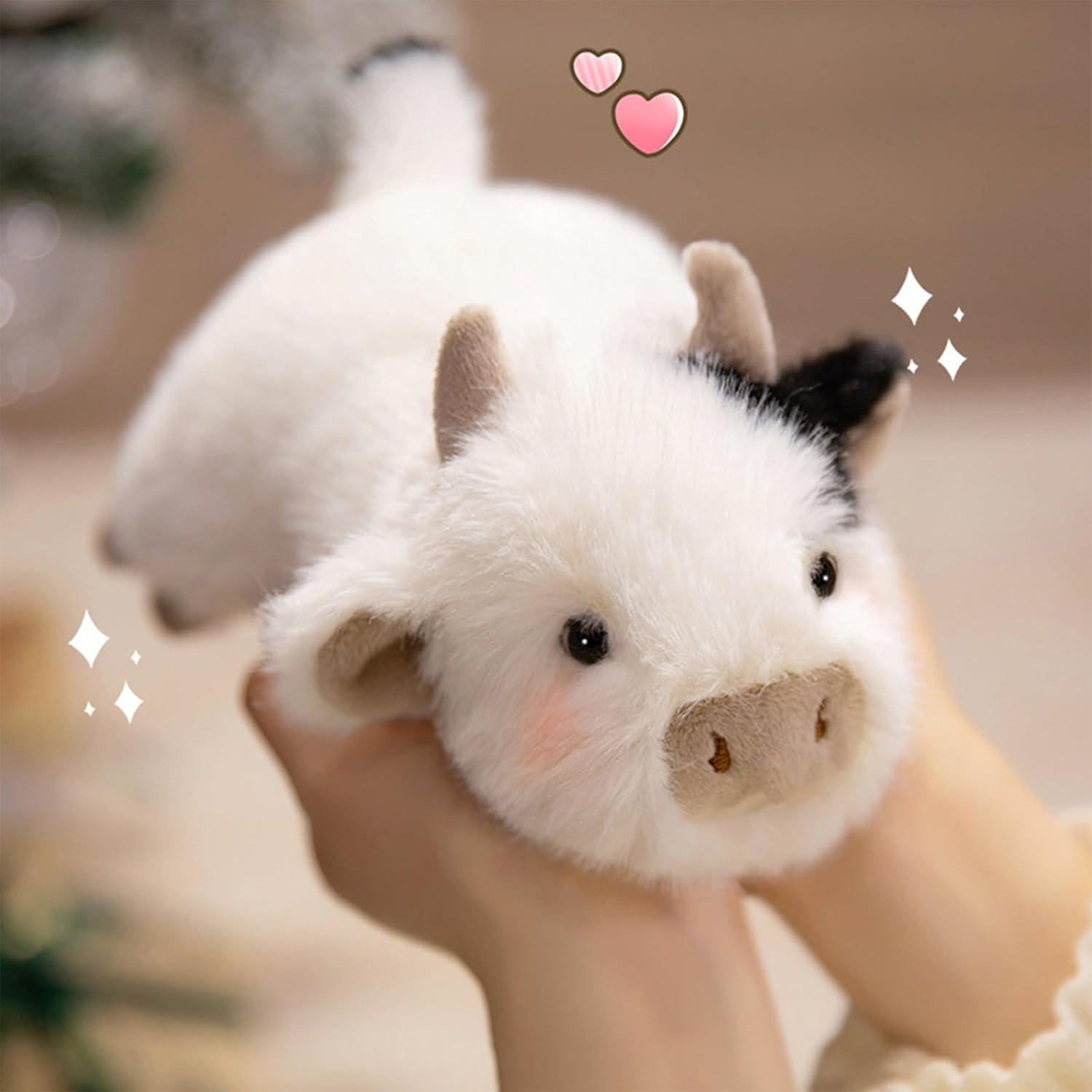 Peluche Vaca Lechera PEACH CAT 19.8 cm Suave y Lavable