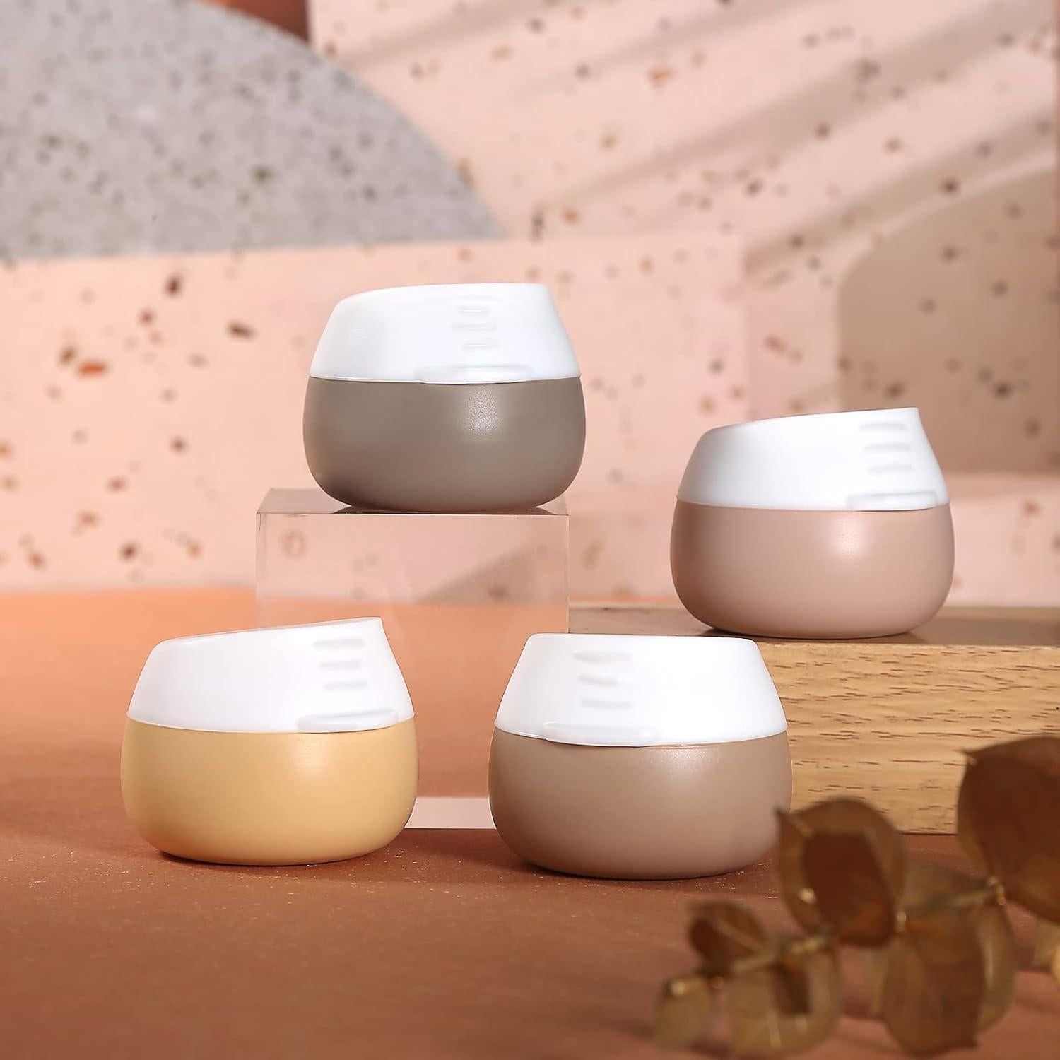 Set de 4 Contenedores de Viaje Gemice A prueba de Fugas 20ml